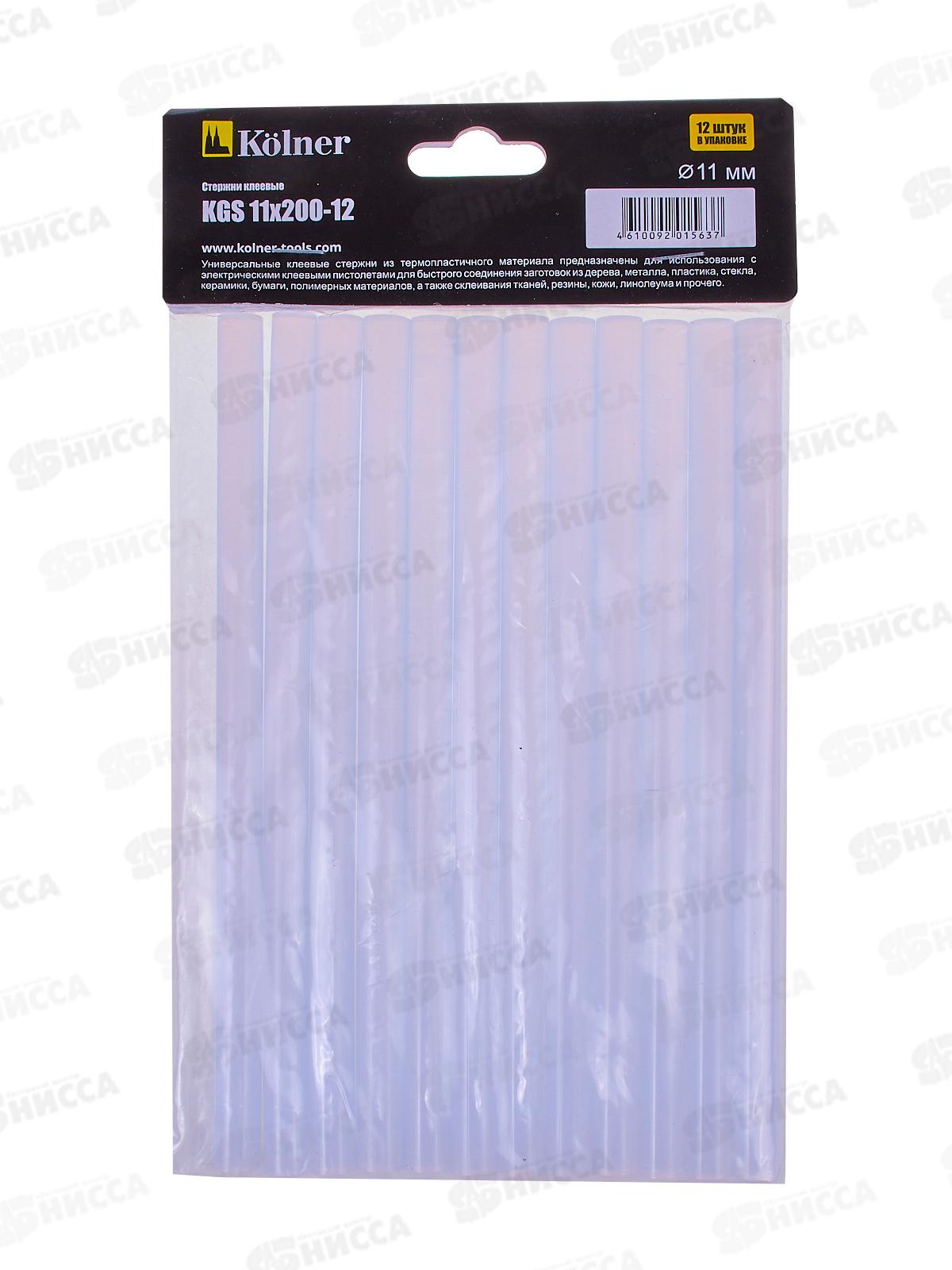 Стержни клеевые Kolner 200мм диам 11мм KGS 11*200-12 *6