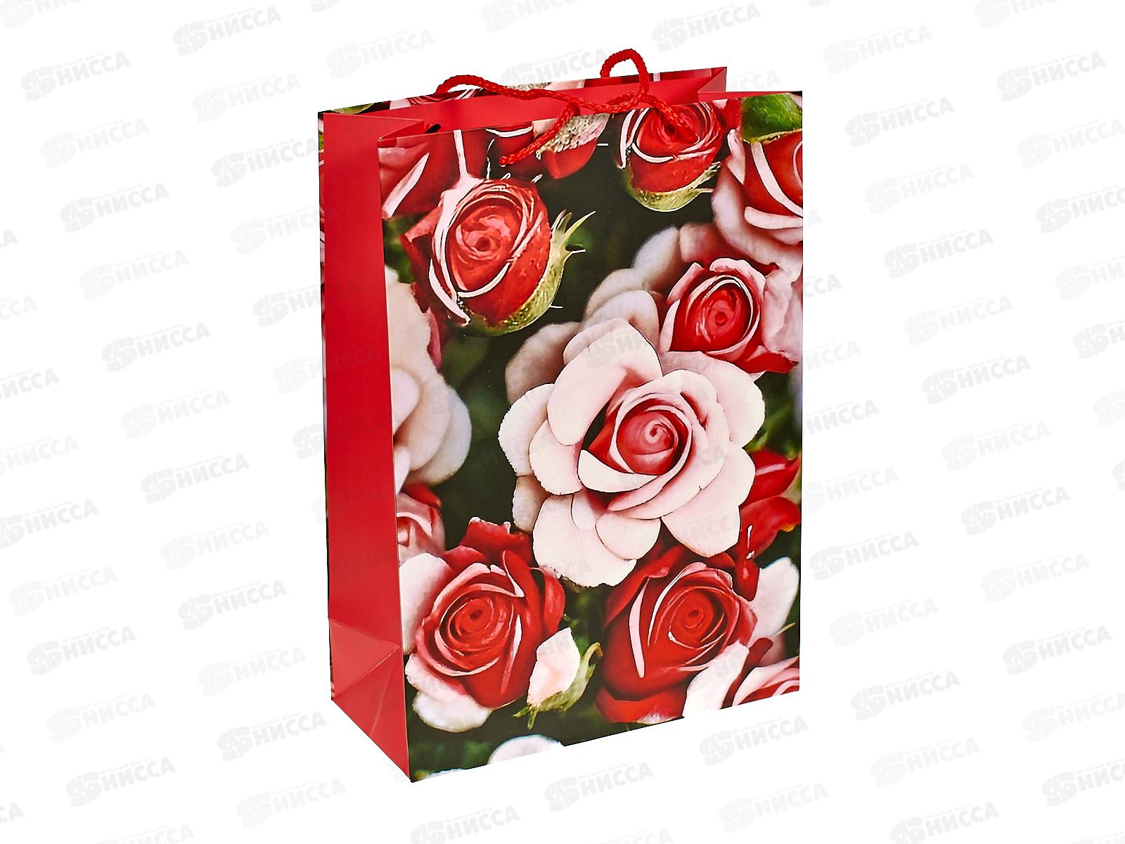 Пакет подарочный 22х31х10см ml Матовый, PML-104465-FLWR3, 371701