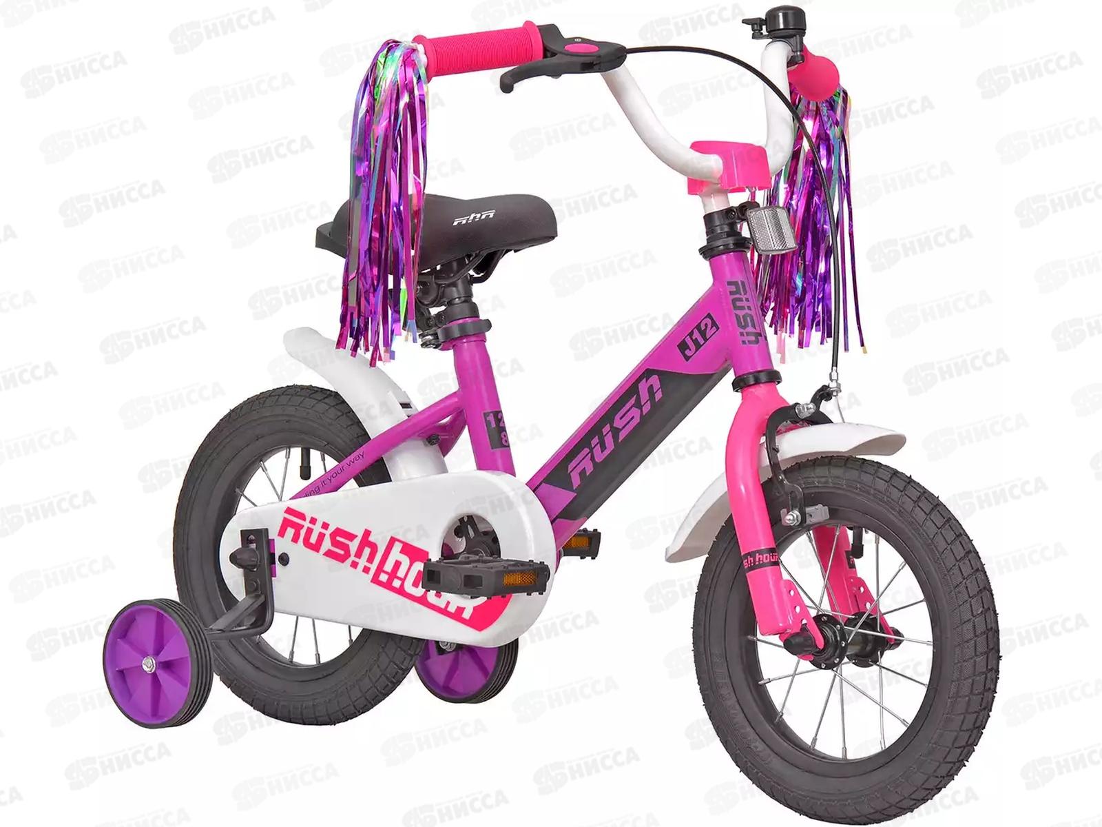 Велосипед 12&quot RUSH HOUR J12 фиолетовый В, 313713