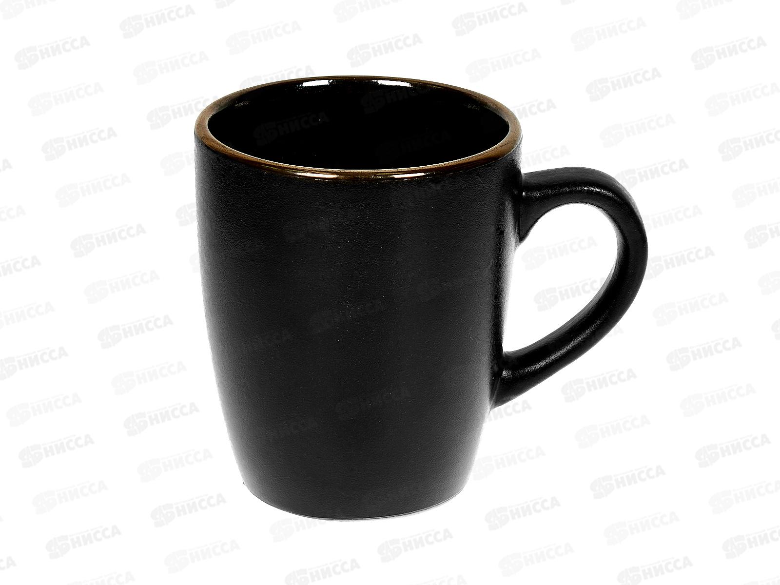 Кружка 19S509MUG Elite black 350мл 142316*36