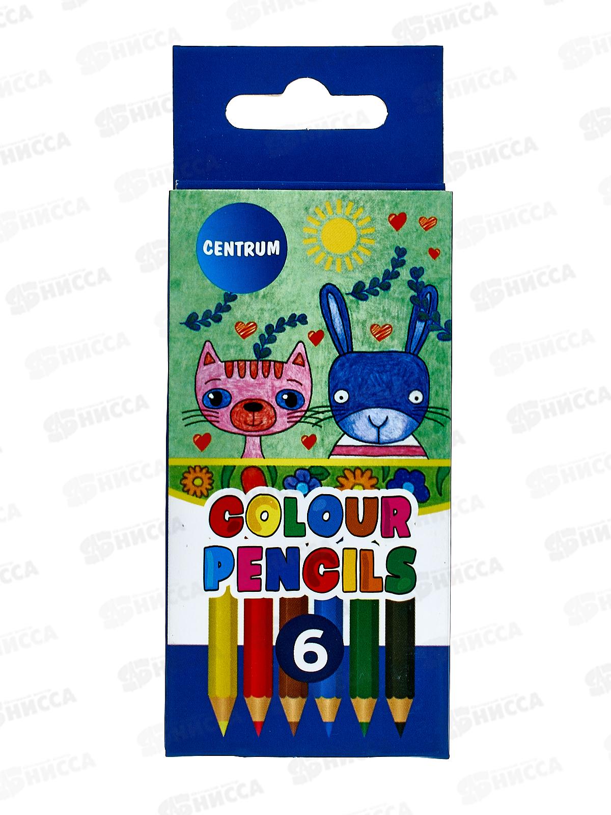 Карандаши 6 цветов CENTRUM  80166 *48/288
