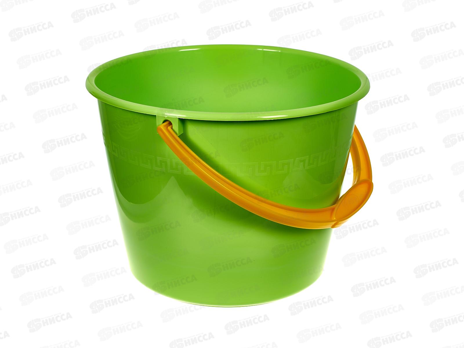 Ведро-лукошко 11л мерное салатовое ИНТ *15