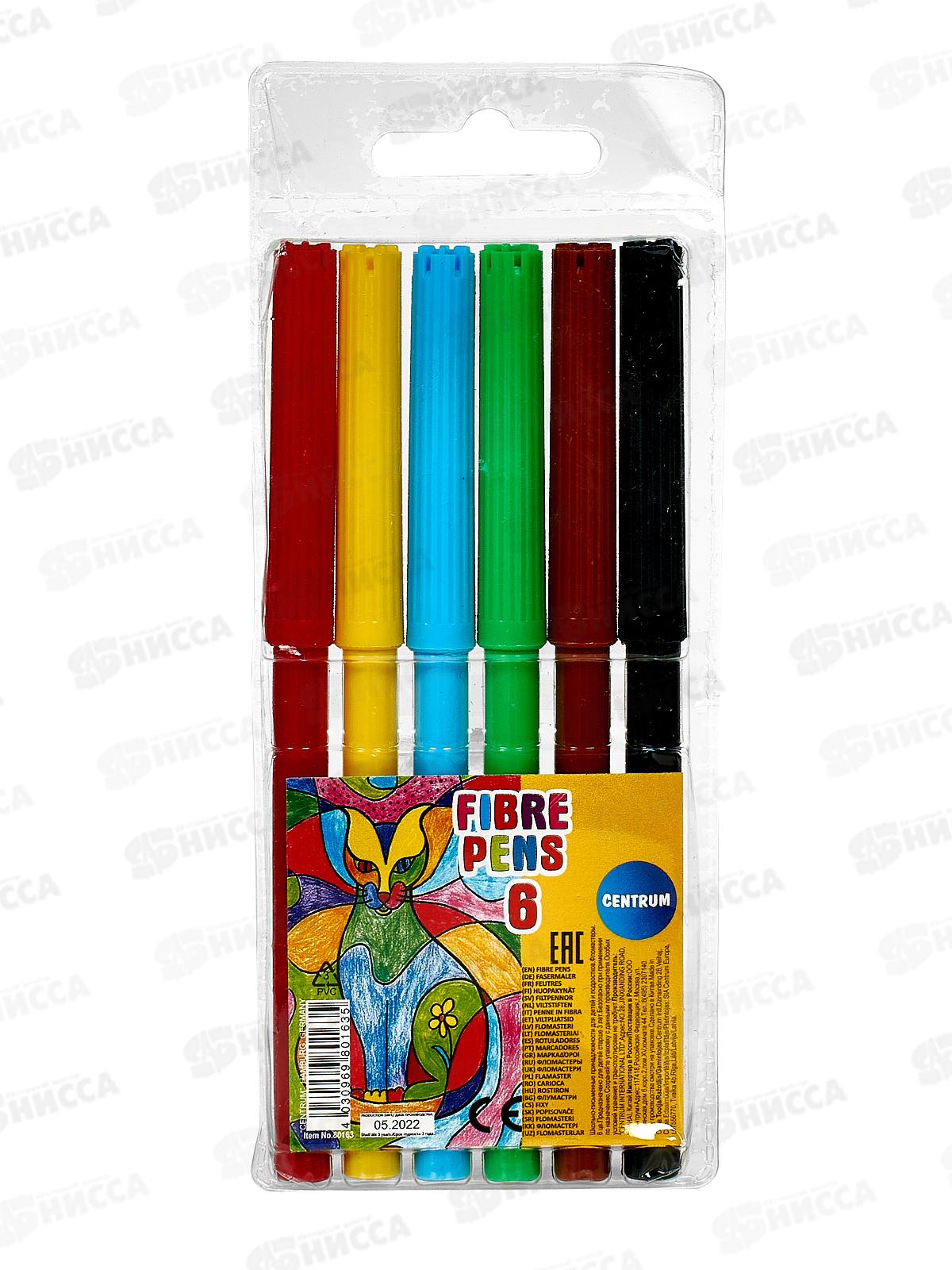 Фломастеры  6цв. CENTRUM морозостойк., 80163*24