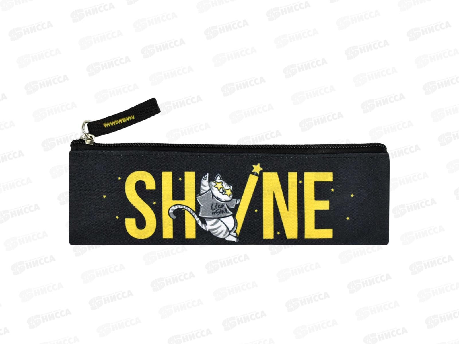 Пенал ФЕН Кот, 20*6см, полиэстер, молния,печать 65312 *60