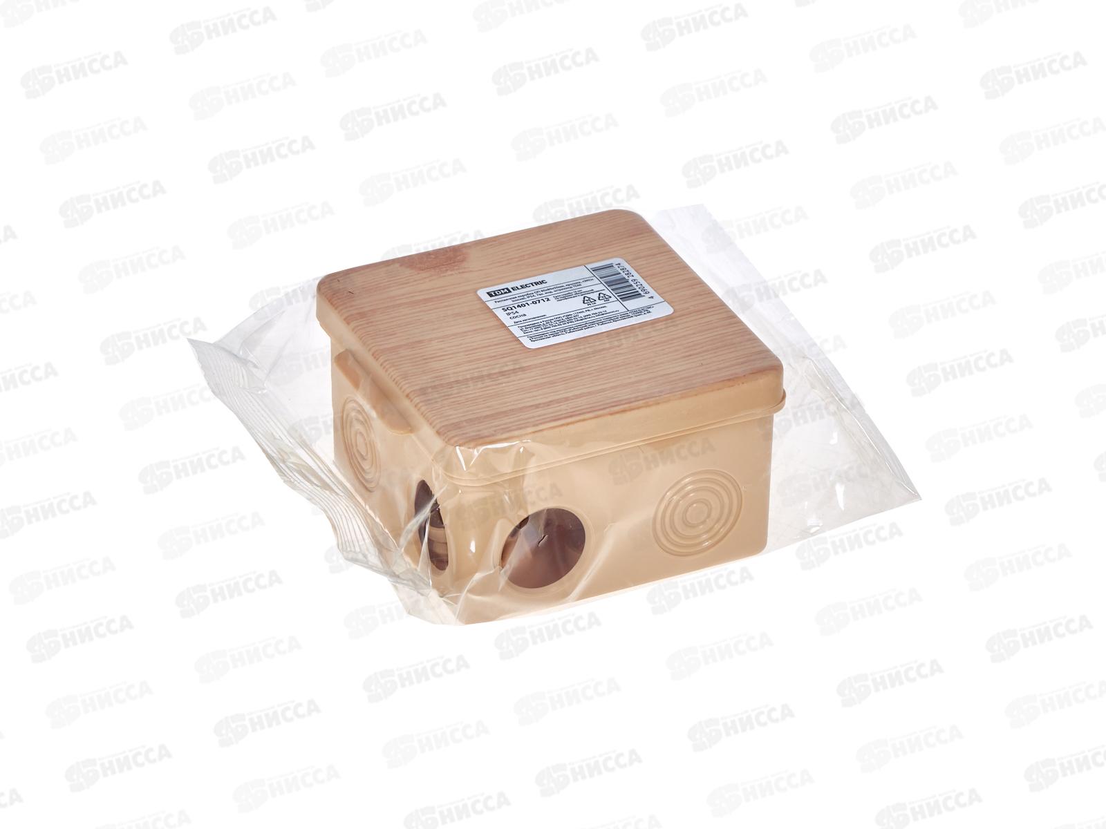 Коробка распределительная TDM ОП 80*80*50 крышка IP54, 7вх., 0712 *10