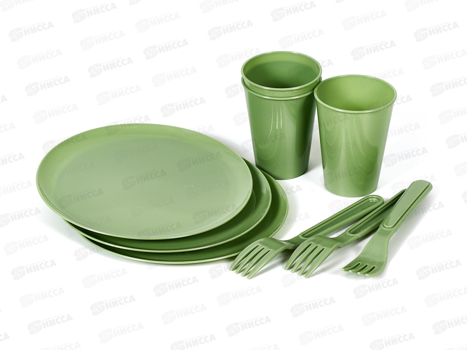 Набор посуды &quotIDI Planet&quot 9пр Зеленый 222129618/08 *6