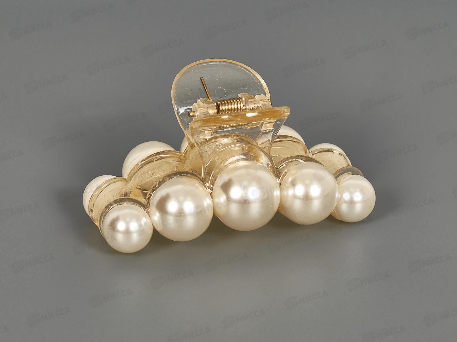 Краб пластиковый 8см крупный жемчуг №9232