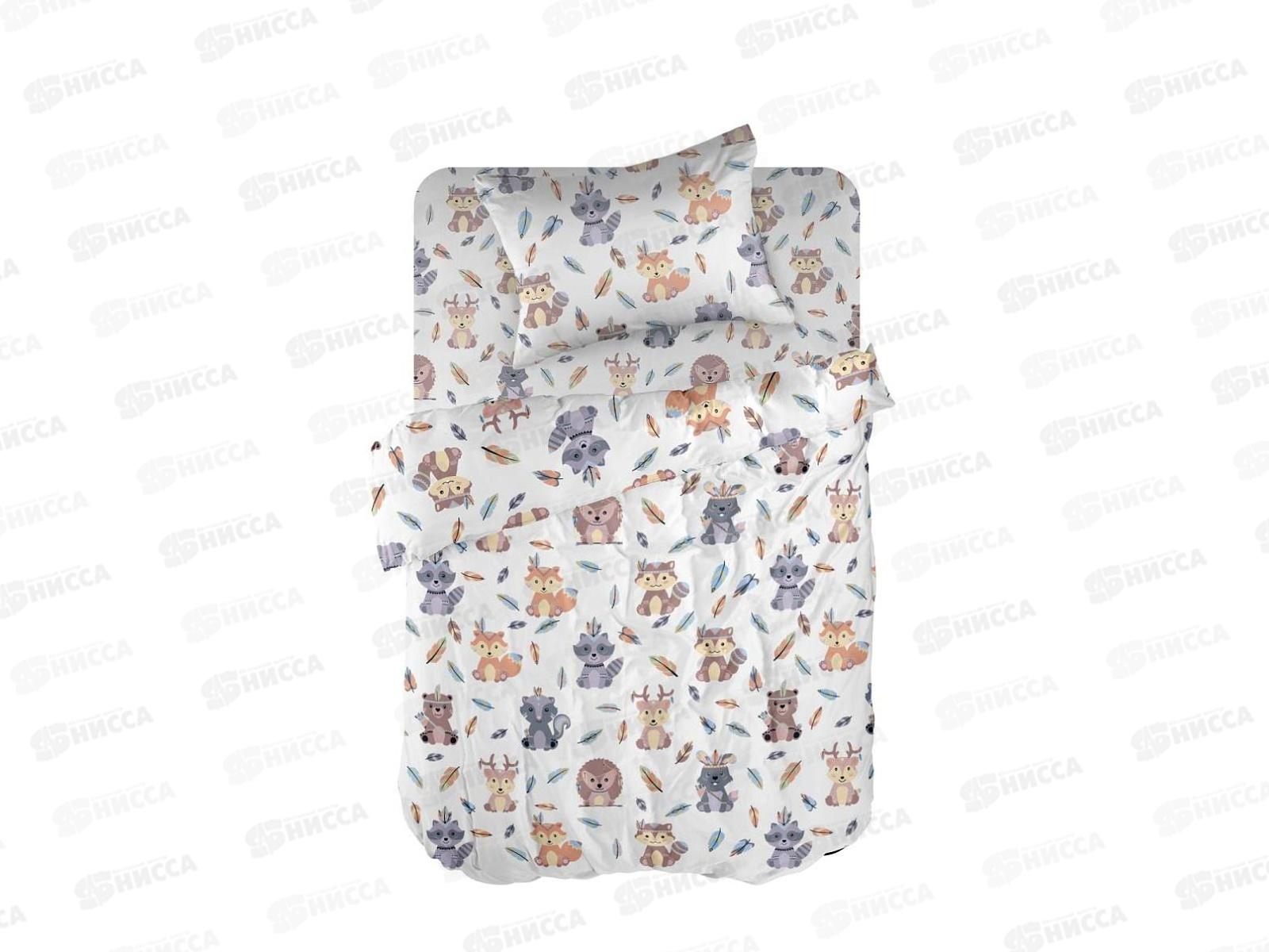 Комплект постельного белья детский перкаль &quotWENGE&quot baby (40х60) рис. 60063-1 Funny kids