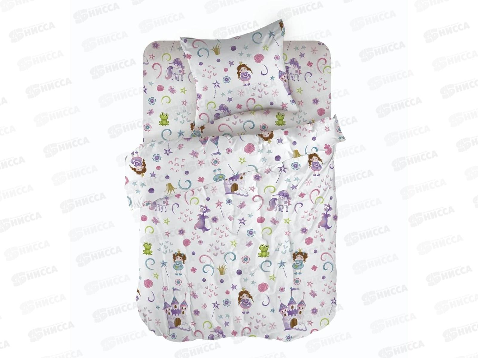 Комплект постельного белья детский перкаль &quotWENGE&quot baby (40х60) 60089-1 Princess and dragon