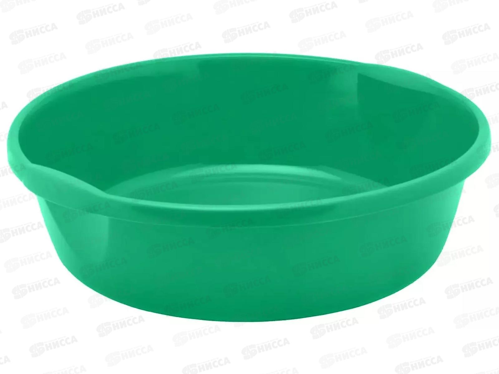 Таз  9л пластмассовый зеленый ИНТ *30