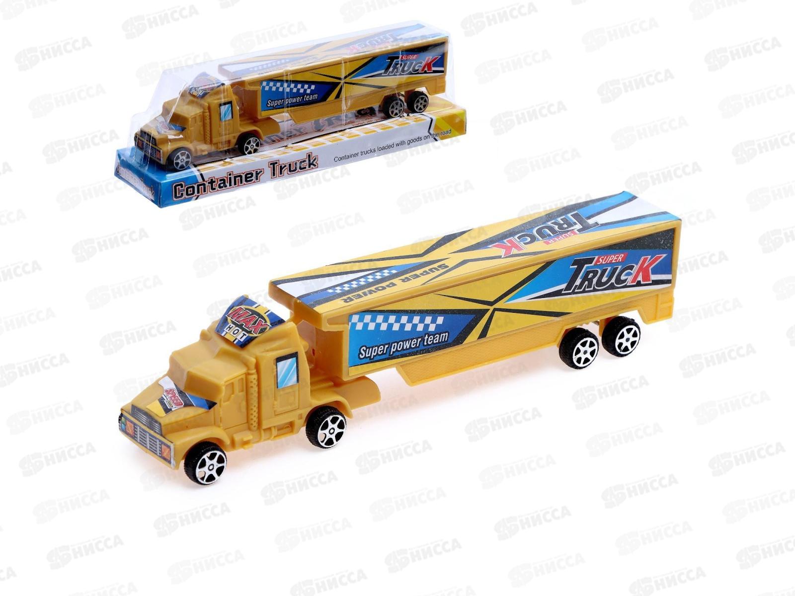 Грузовик инерц "Тягач" желтый 7339360