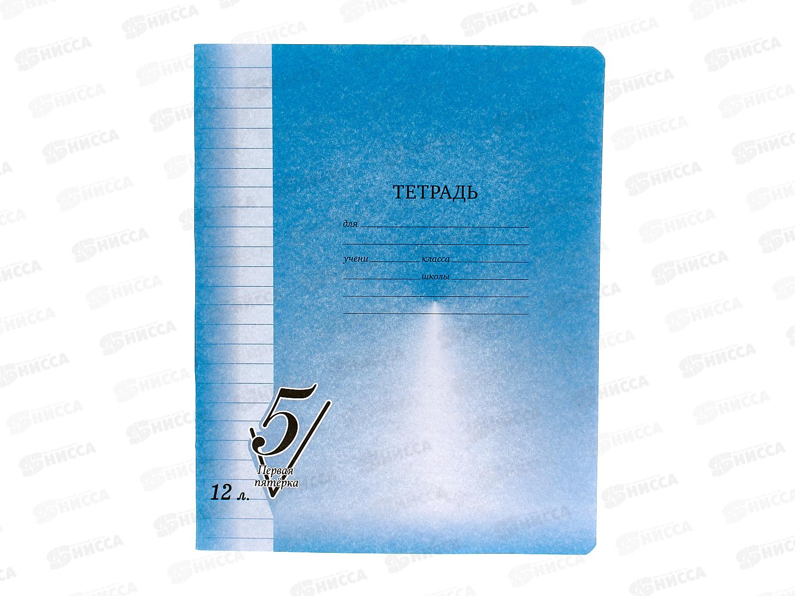 Тетрадь 12листов линия BG Первая пятерка 12301*10/180