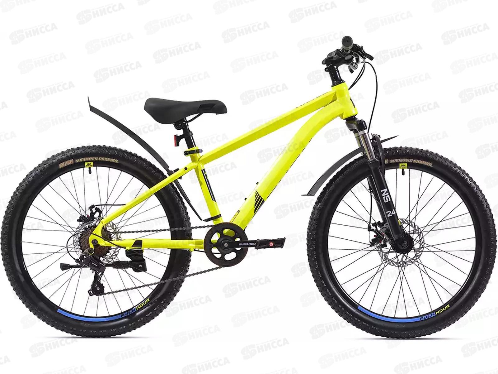 Велосипед 24&quot 7ск RUSH HOUR NX 405 DISC ST желтый рама 13&quot, 388574