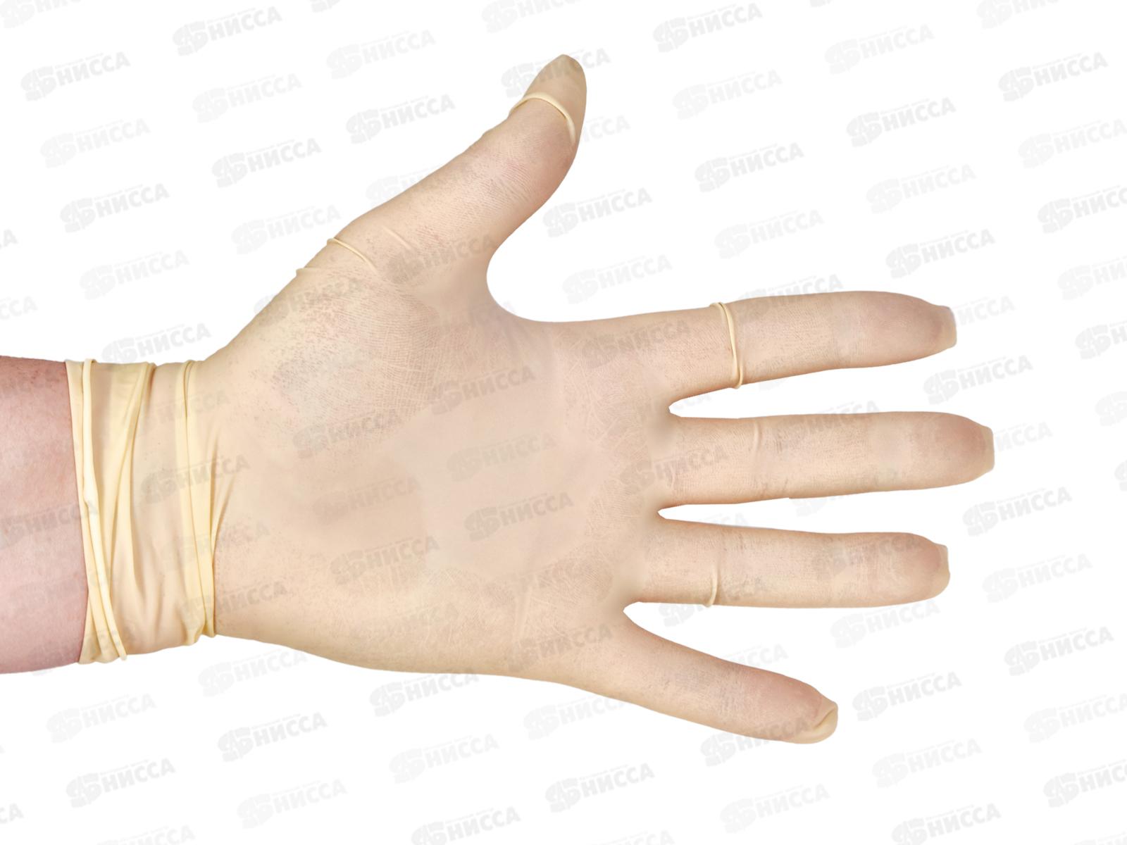 Перчатки латексные  (S,6-7) нестерильные, неопудренные,текстур *50