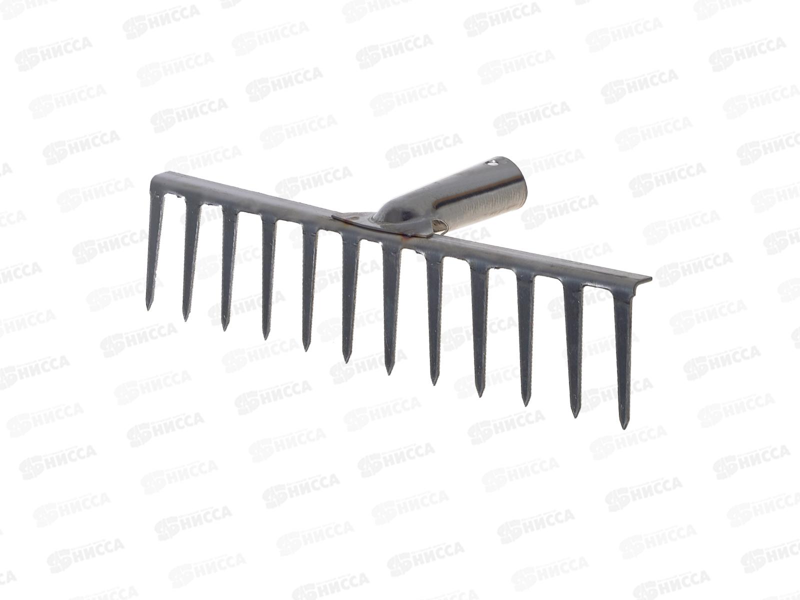 Грабли прямые 12 зуб нерж., б/ч ГП-12 (Павлово)