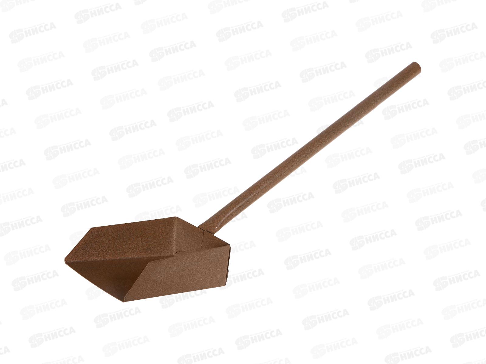 Совок хозяйственный металлический зольный с длинной ручкой *15