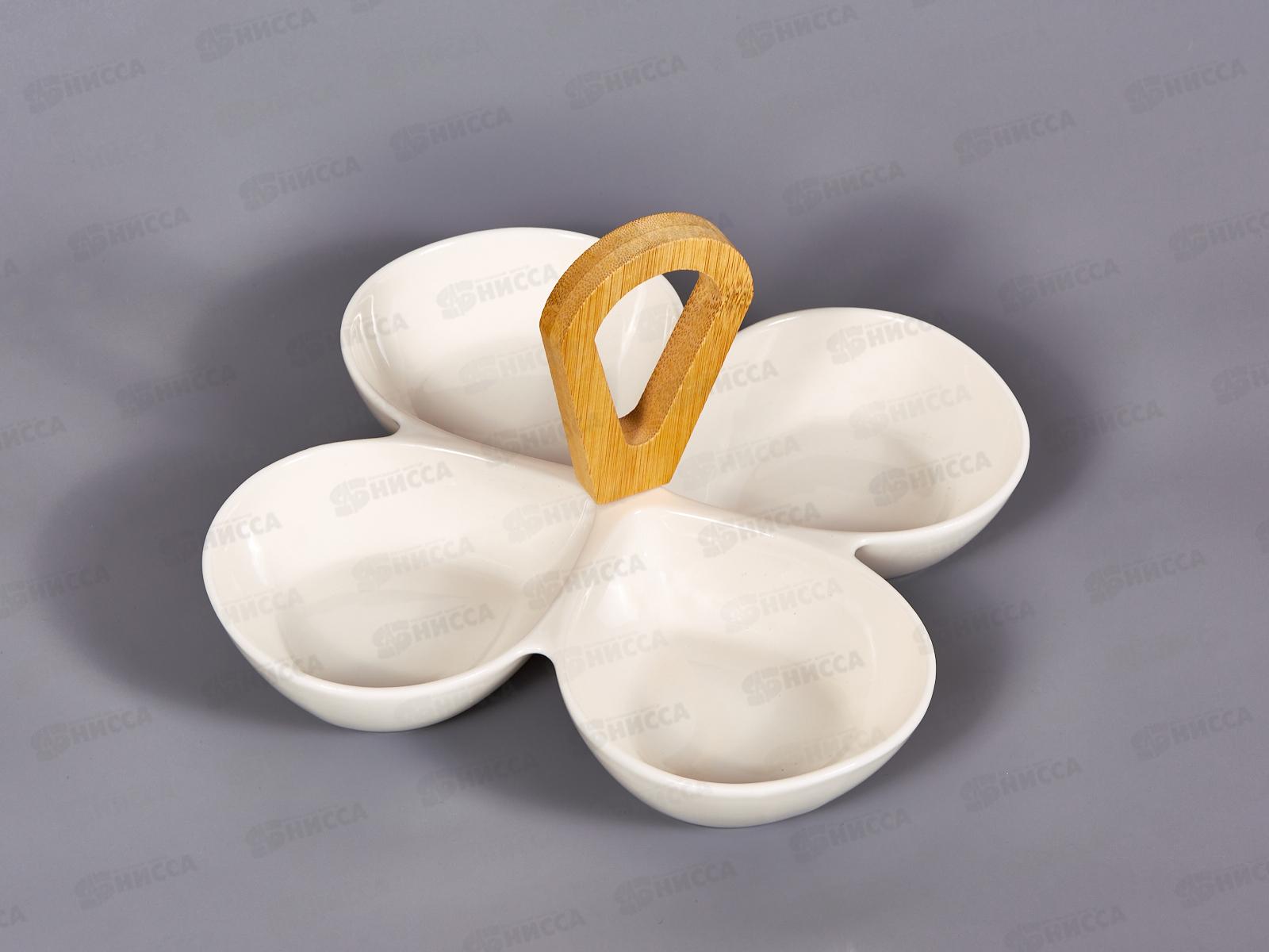 Менажница &quot8&quot с бамбуковой ручкой 110-0921 *24