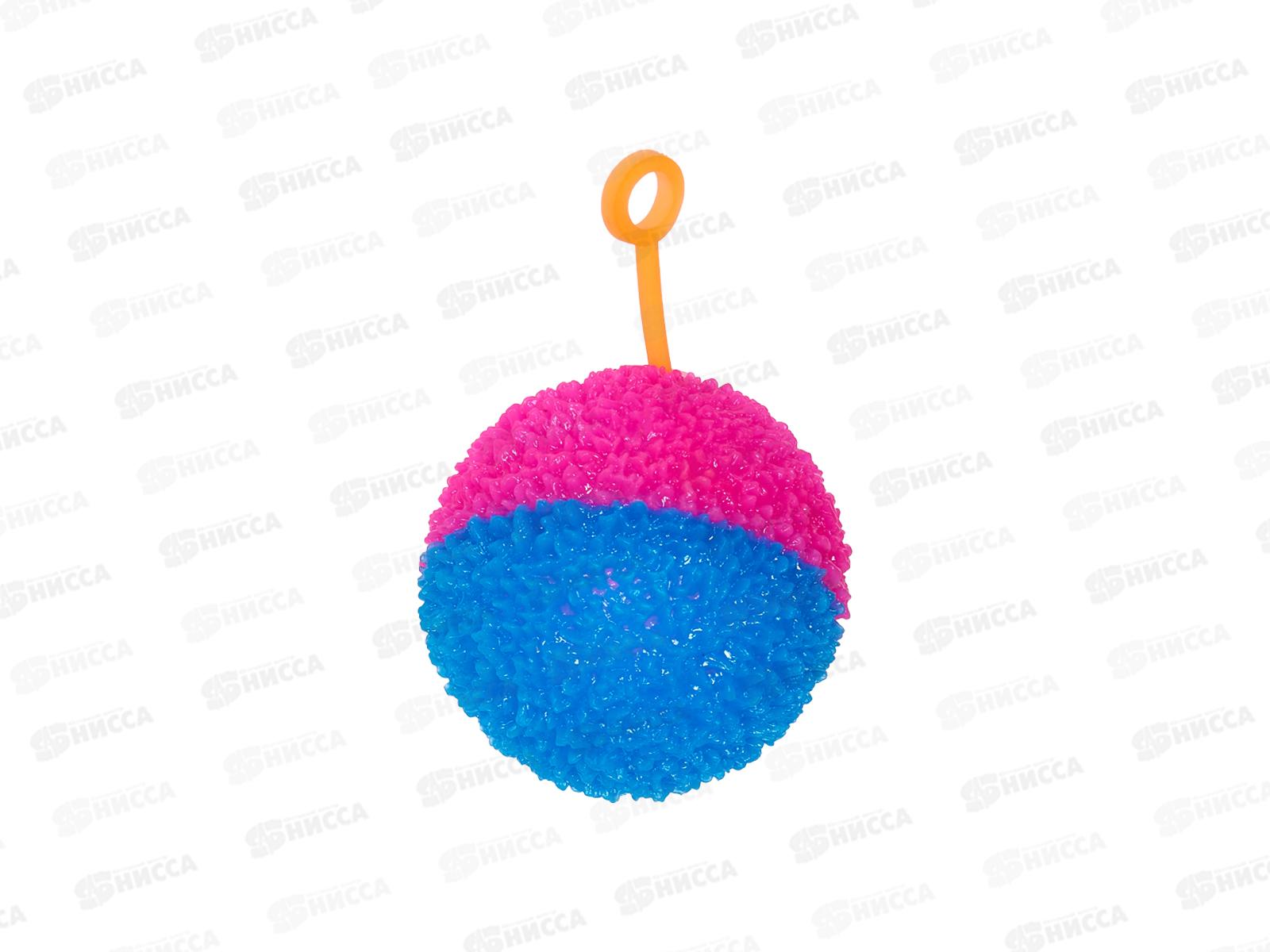 Мяч детский №417 на резинке 7,5см *12