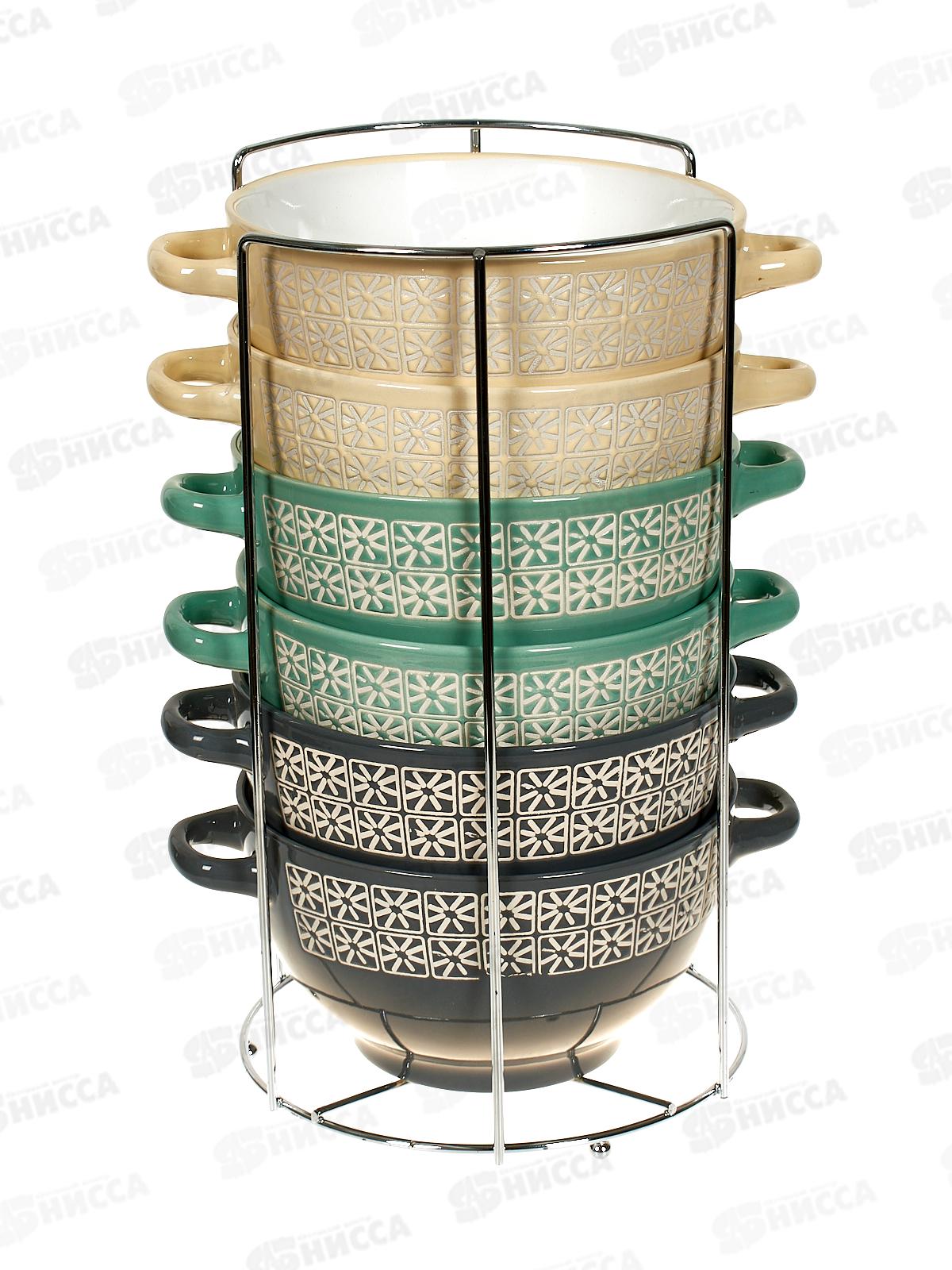 Набор бульонниц 7 предметов 650мл Прима 202303 *4