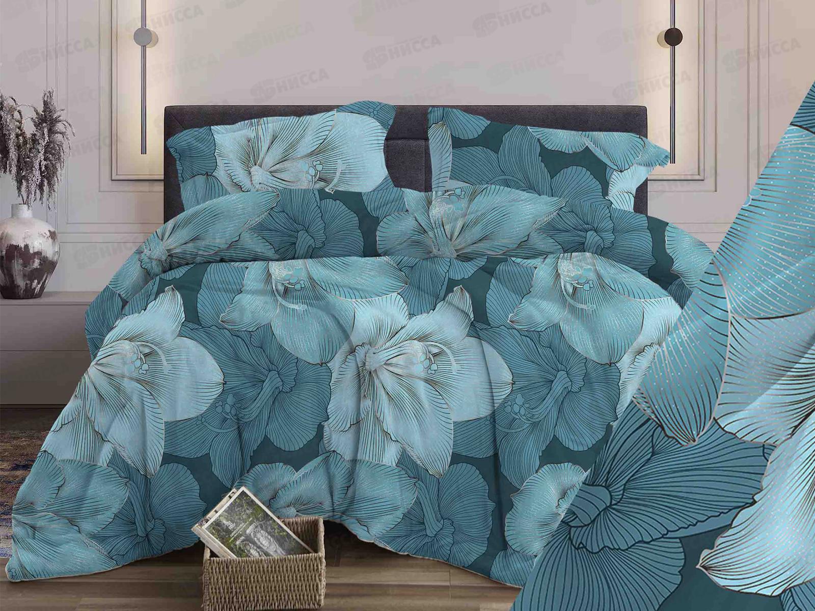 Комплект постельного белья 1,5сп бязь 323 Богема бирюзовый