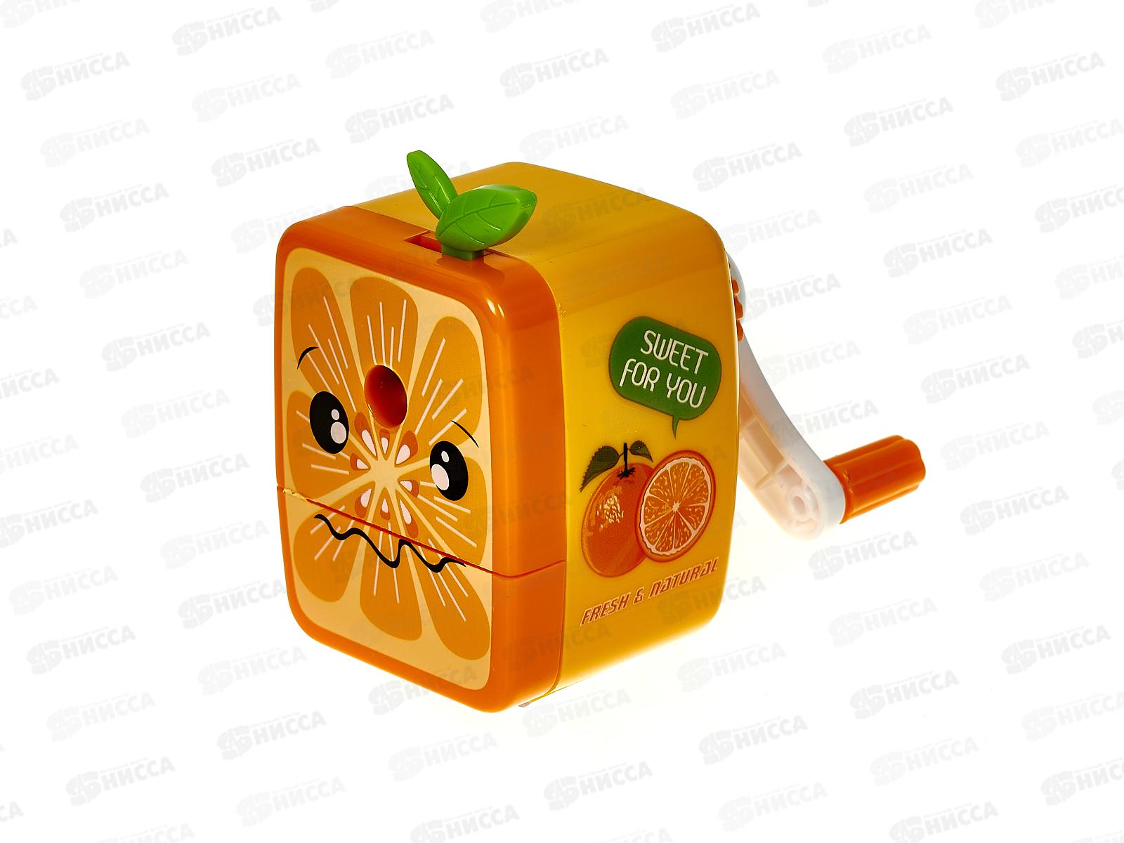 Точилка механическая  SILWERHOF Монстрики Vitamin C лимон 1 отв. 1832443 *12