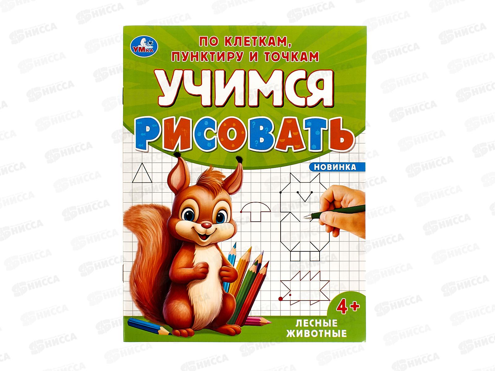 Учимся рисовать "УМКА" 09599-6 Лесные животные, 165х215мм *50