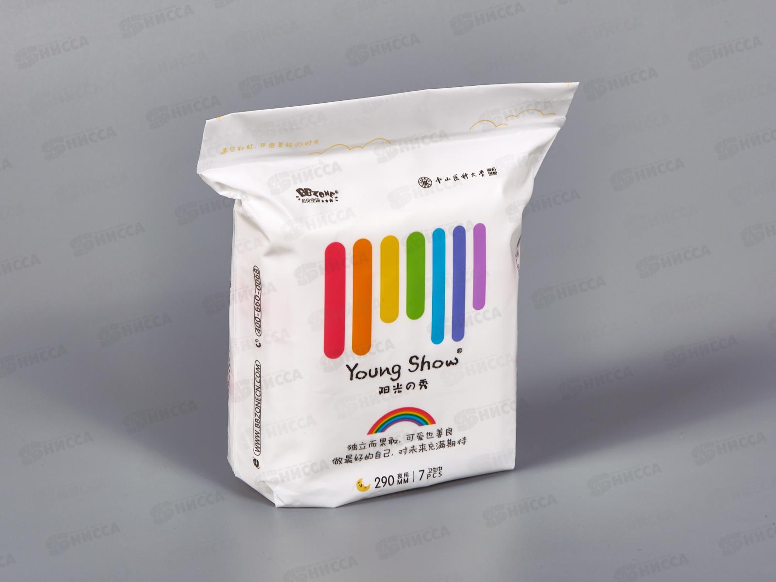 Young Show premium BBzone прокладки гигиенические 7шт ночные 29см *36