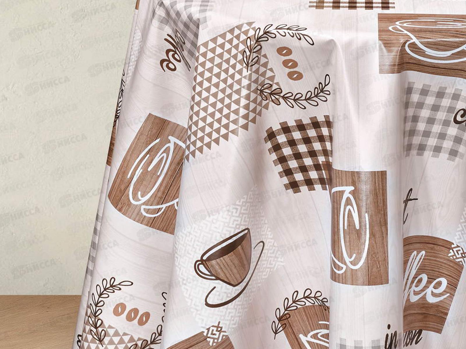 Клеенка на неткан основе ДЕКОРАМА 1,4*20м 147А чашки кофейные