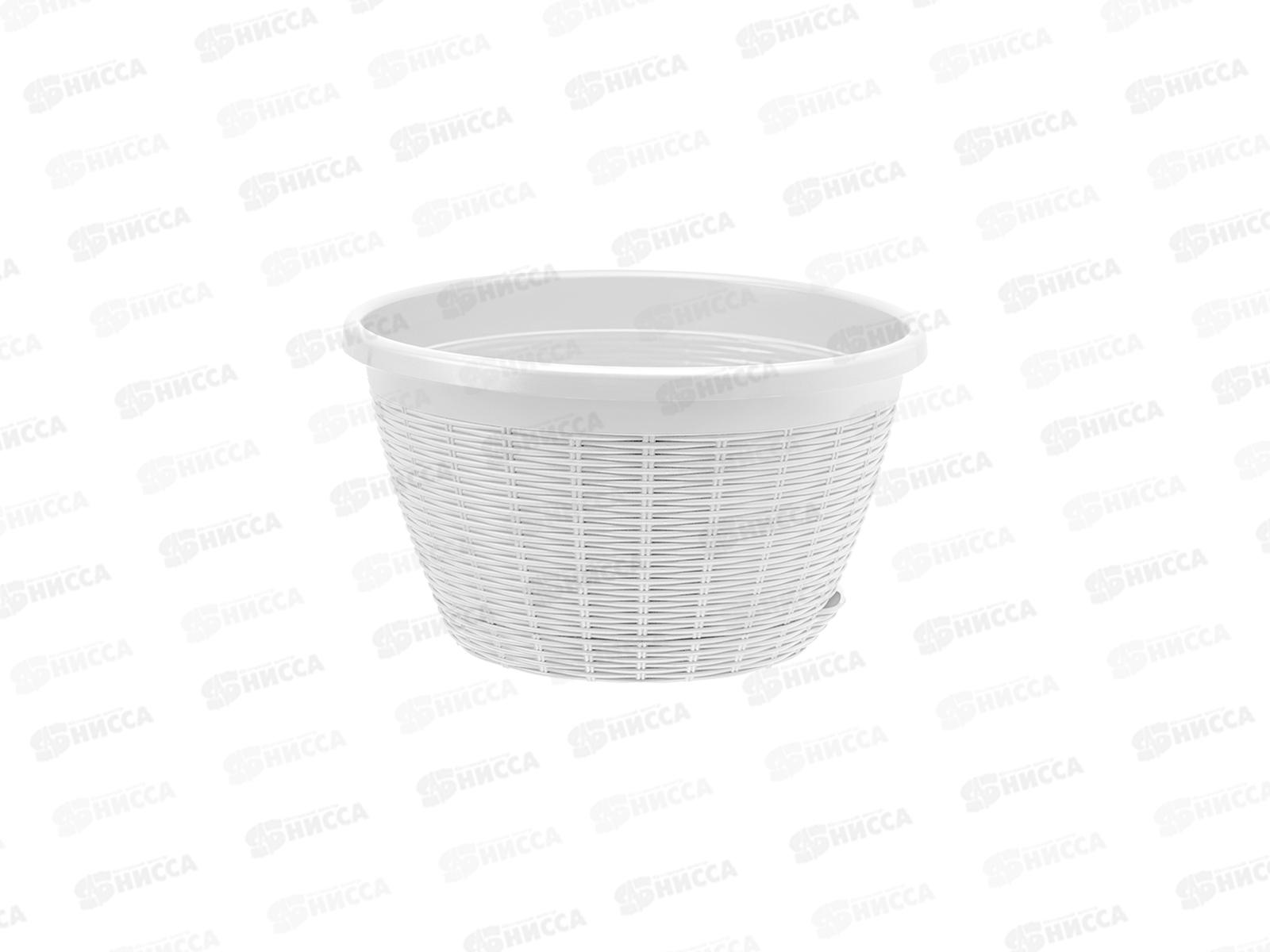 Кашпо Подвесное 4,5л без подвеса Белый КШ-6446 *20
