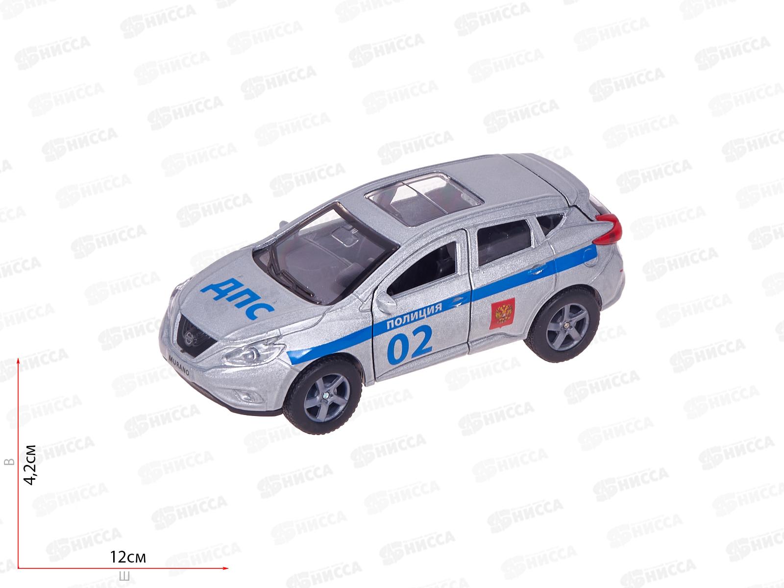 Машина "ТЕХНОПАРК" SB-17-75-M-P-WB Nissan Полиция 12см, 258221