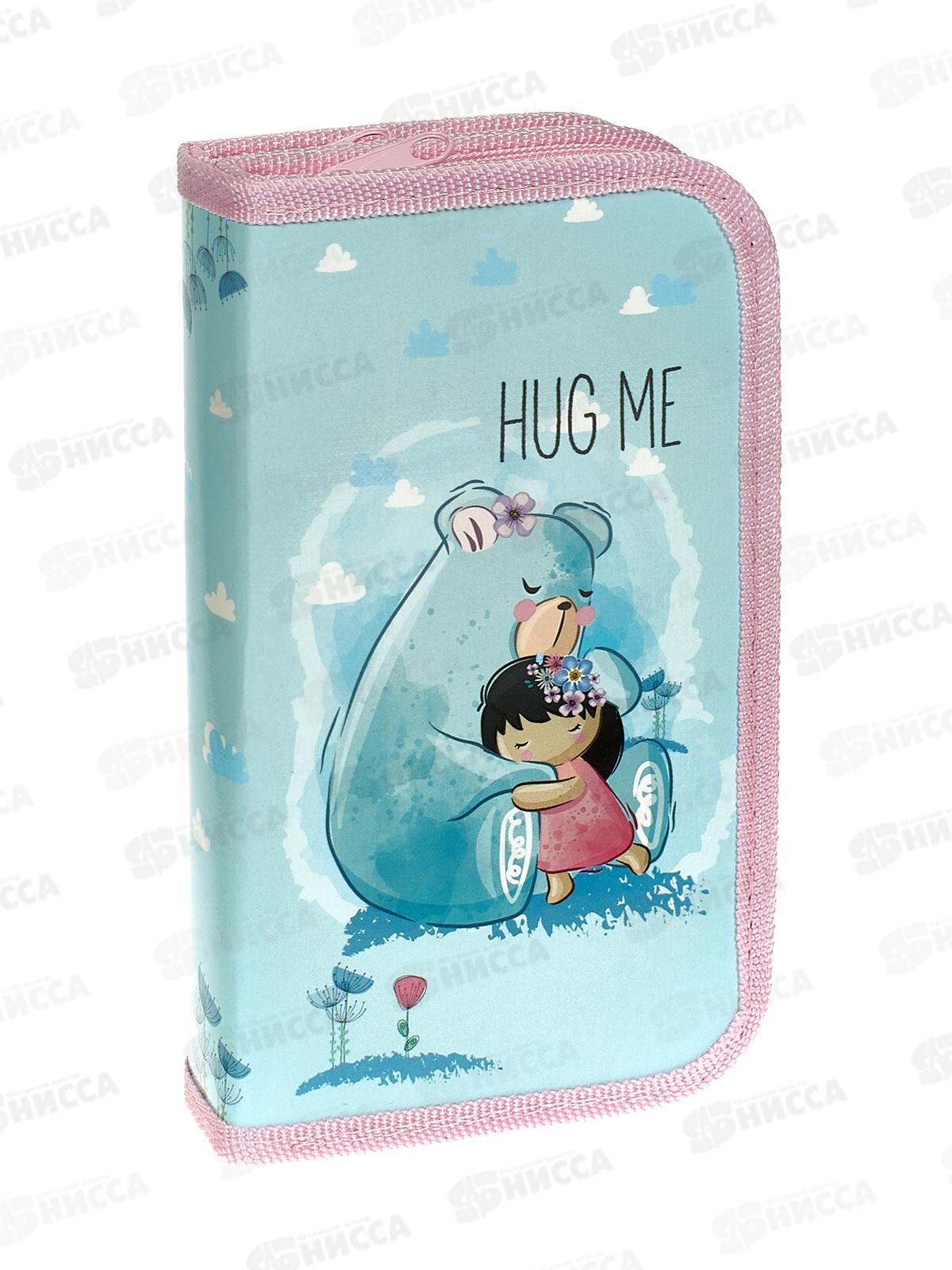 Пенал ПЧЕЛКА 2отд., Мишка с девочкой 190*105, ПО-09 *30