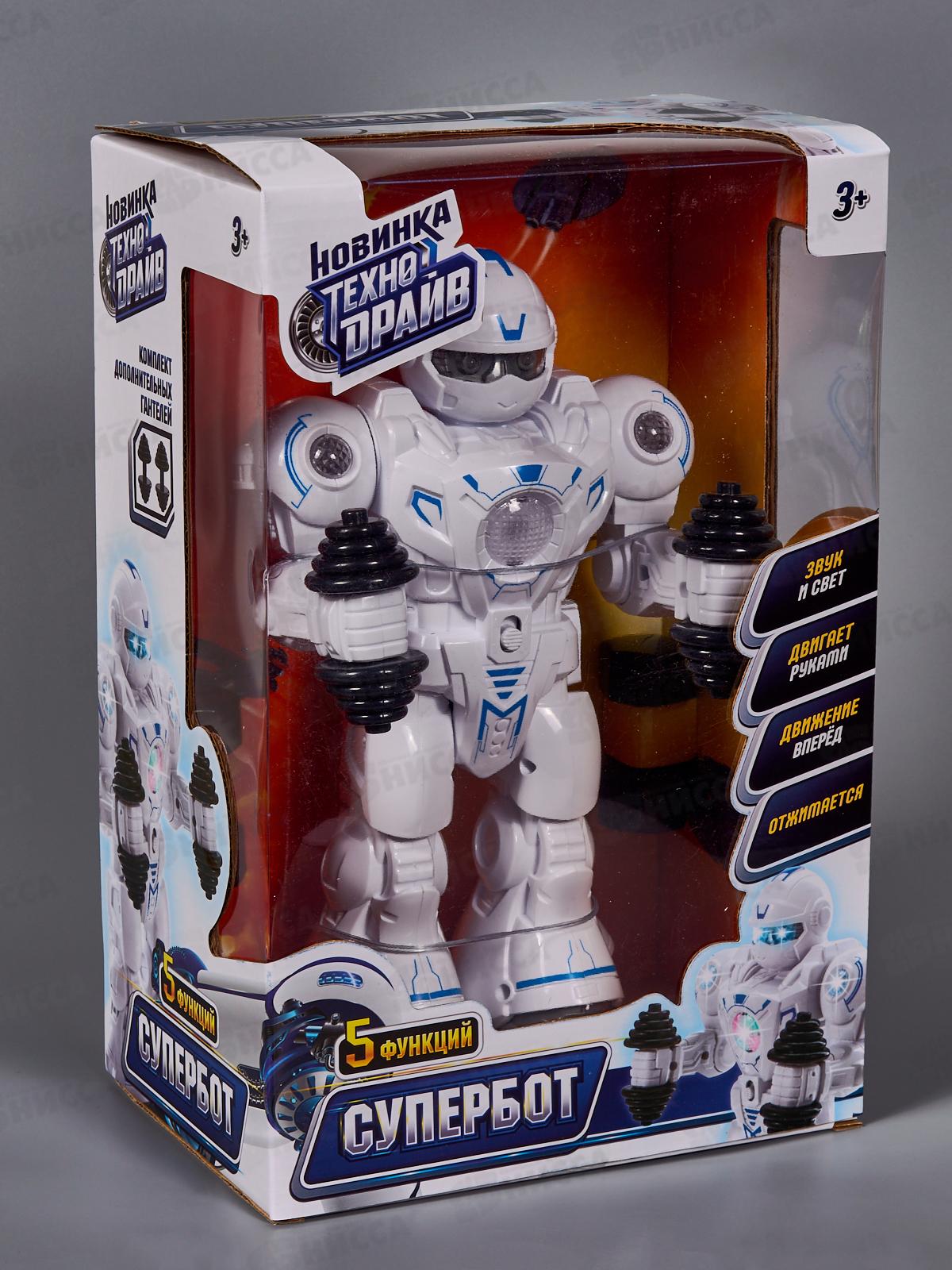 Робот супербот "ТЕХНОДРАЙВ" свет/звук 1611В102-RS *12