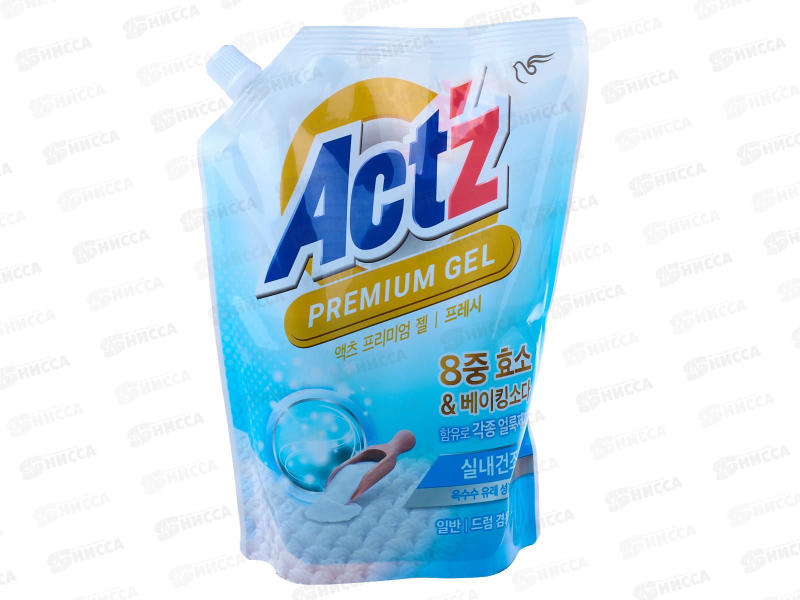 Pigeon ACT`Z гель для стирки Фреш 1л концентрат дой-пак *8 СРОК ДО 01.26