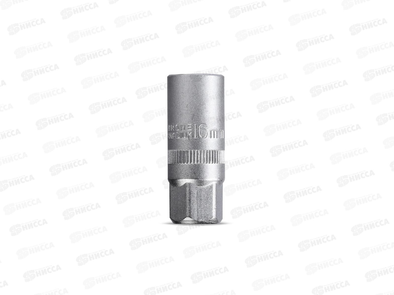 Свечной ключ на 16мм под квадрат 3/8 CR-V Smartbuy SBT-SWSP-16-38