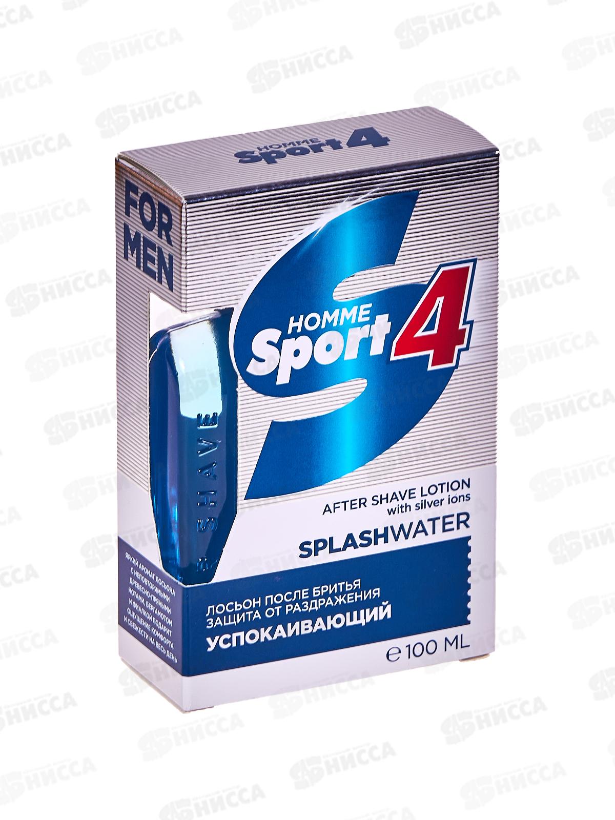 HomeSport 4 Splashwater, лосьон после бритья 100мл *12