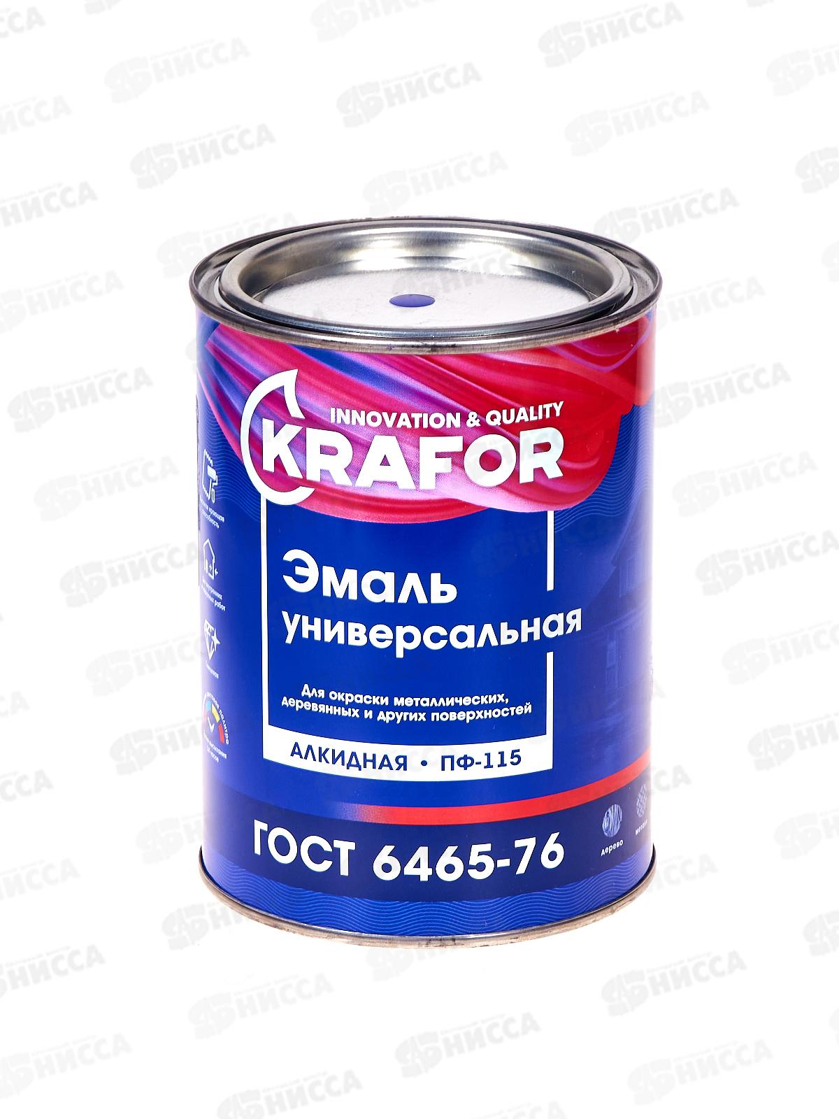 ЭМАЛЬ ПФ-115 светло-фиолетовая 0,8кг Крафор *6