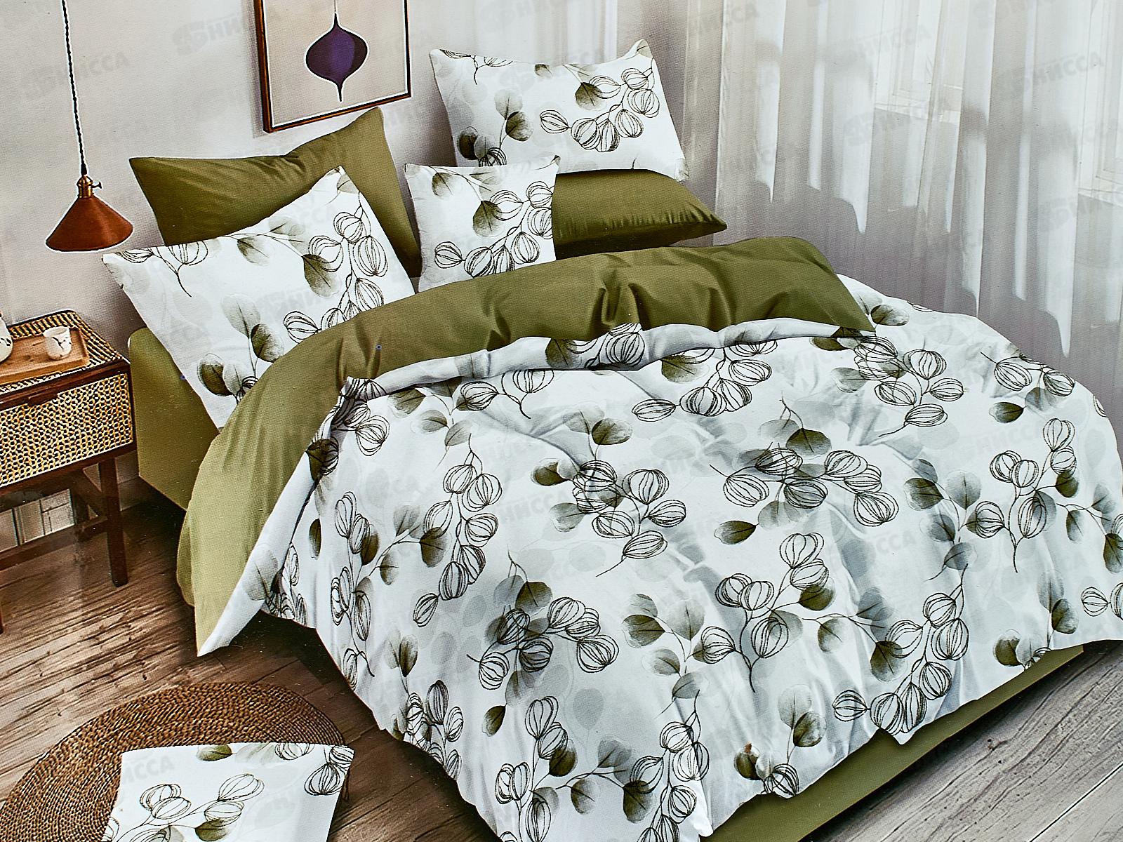 Комплект постельного белья Семейный поплин М020 наволочки 2шт 70*70 иматекс