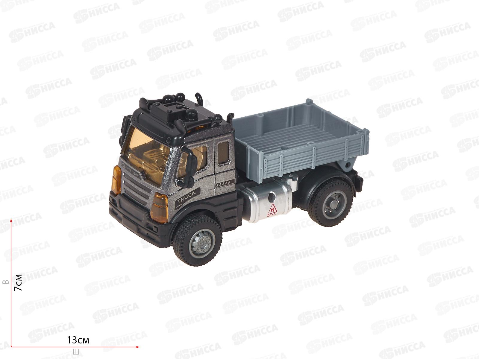 Машинка инерционная 2407084 серая 6*13*7 в пакете 13*22*7см