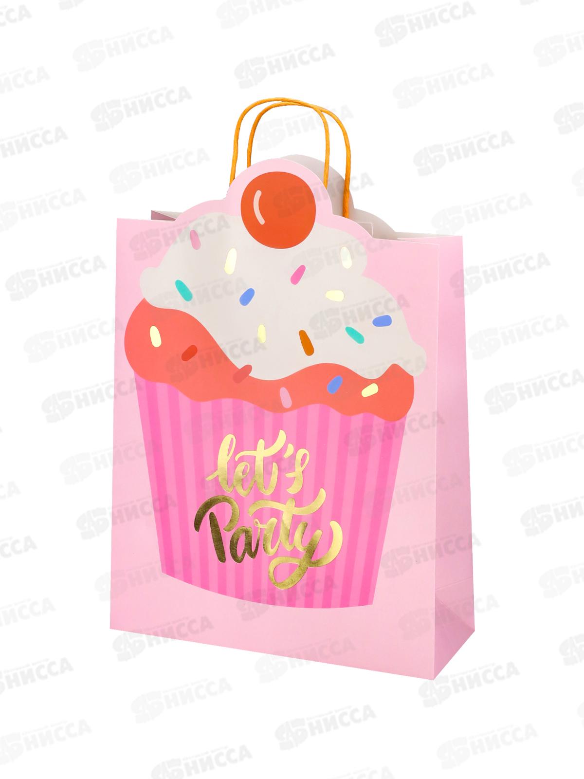 Пакет подарочный MI 18х23х10см Let`s party, ППК-3684  *12