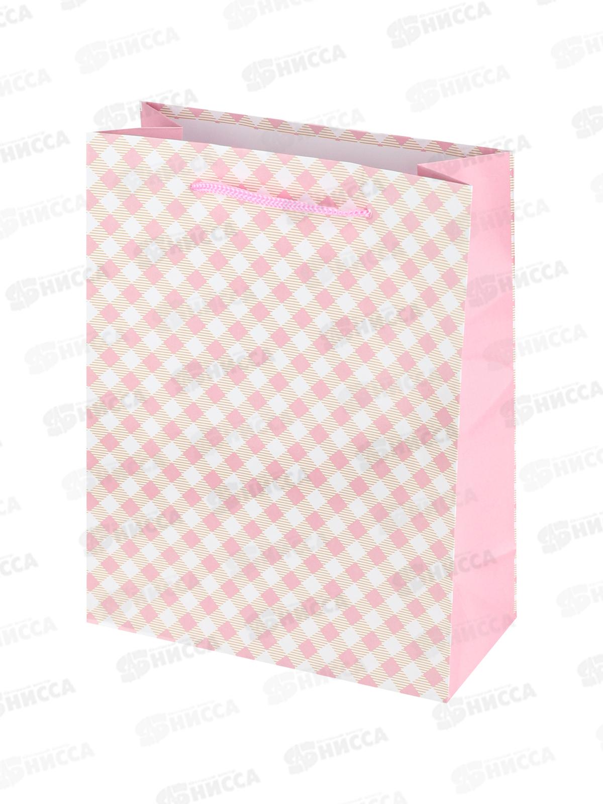 Пакет подарочный MI 18х23х8см Желто-розовый, ППК-4366 *12
