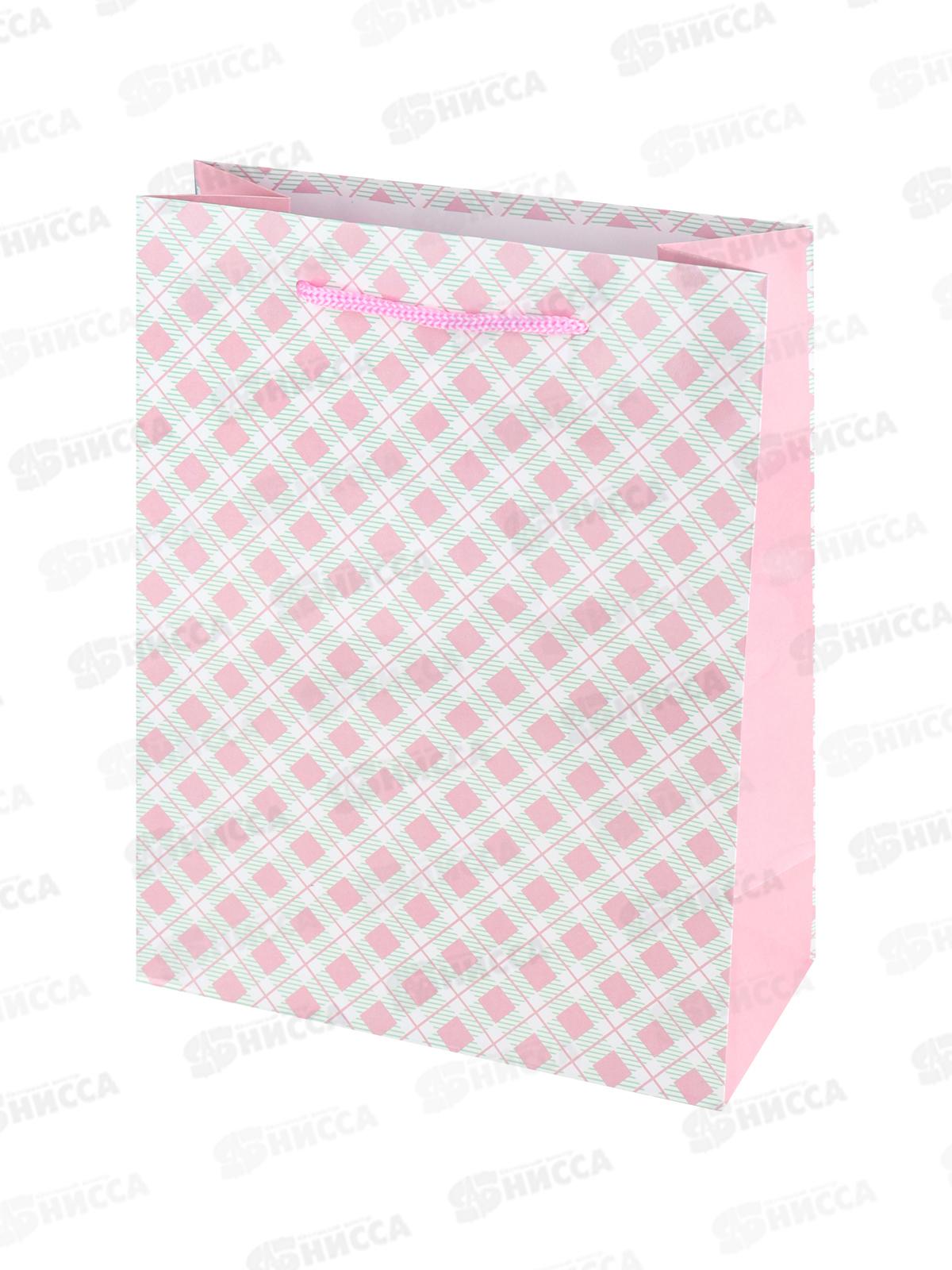 Пакет подарочный MI 18х23х8см Нежно розовый, ППК-4368 *12