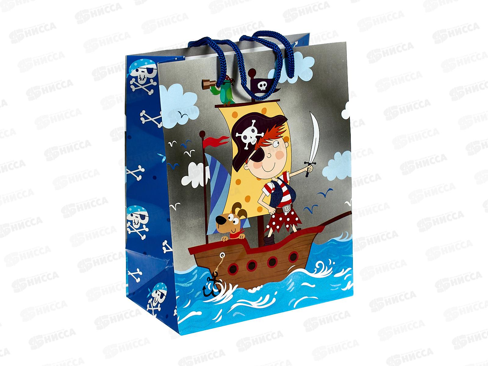 Пакет подарочный MI 18х23х10см Славный пират, ППК-4391 *12