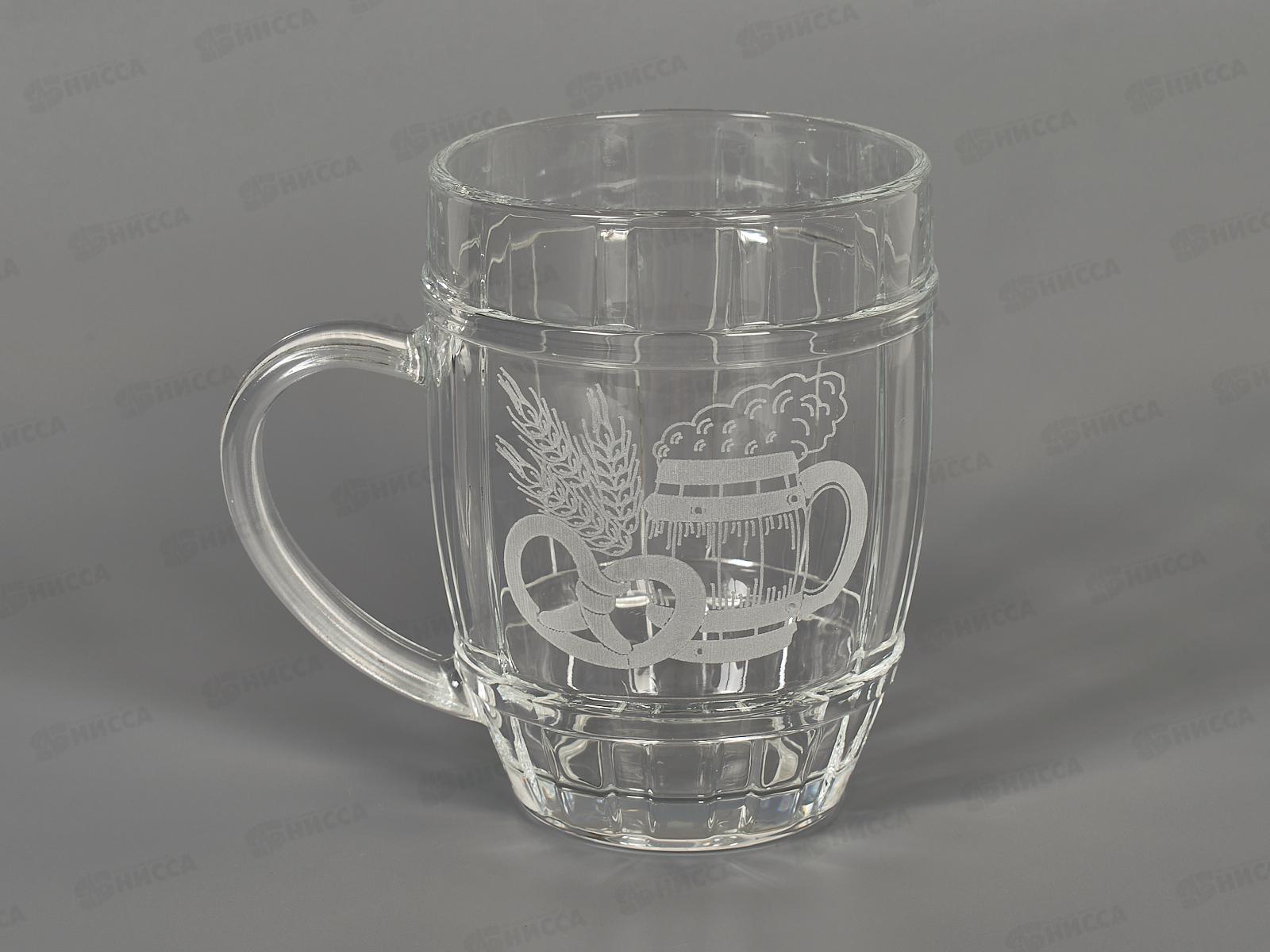 Кружка для пива 500мл 3226/1-Г Брецель 1шт