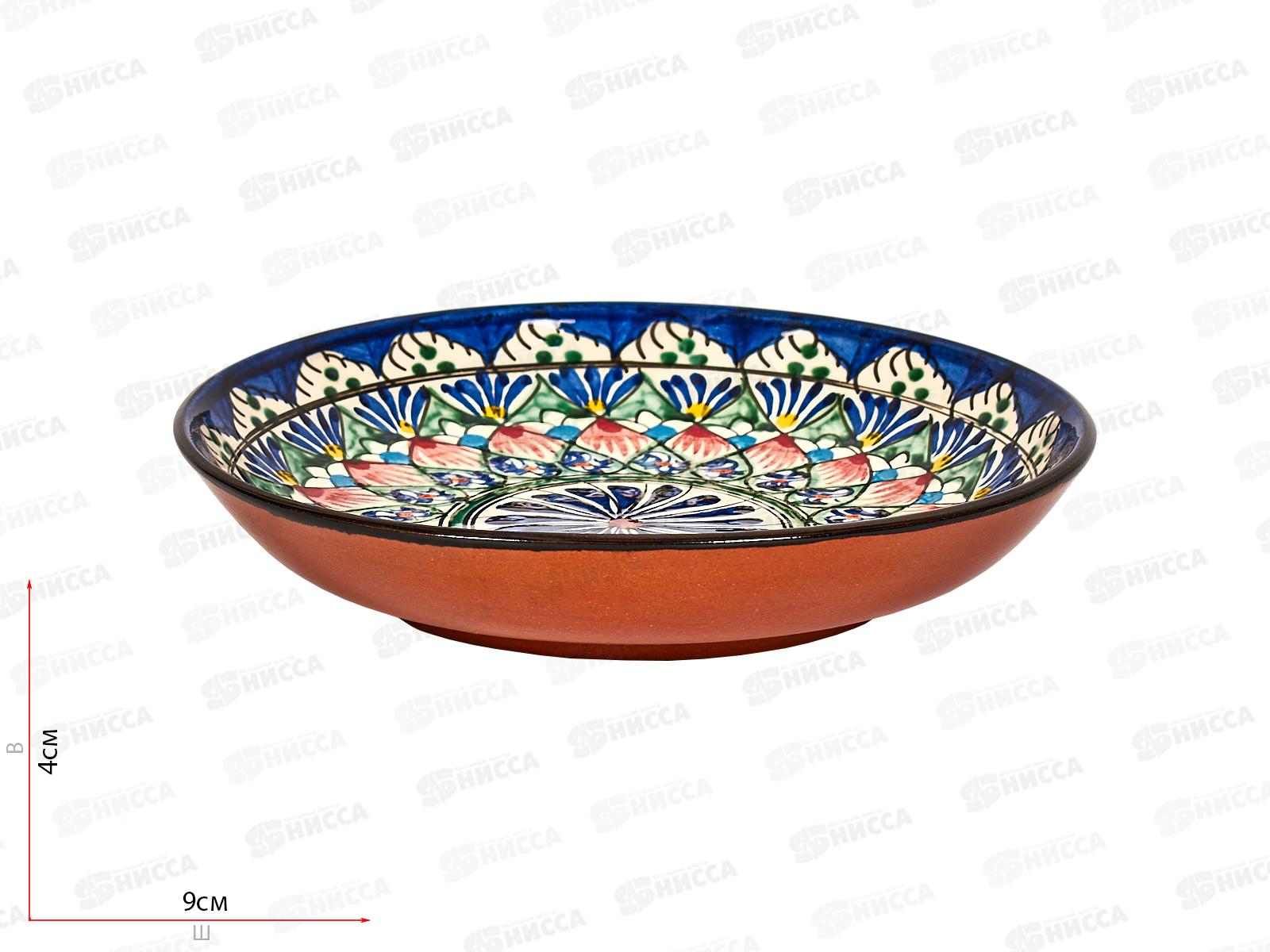 Тарелка керамическая 19см узор арт 80206-12 *25