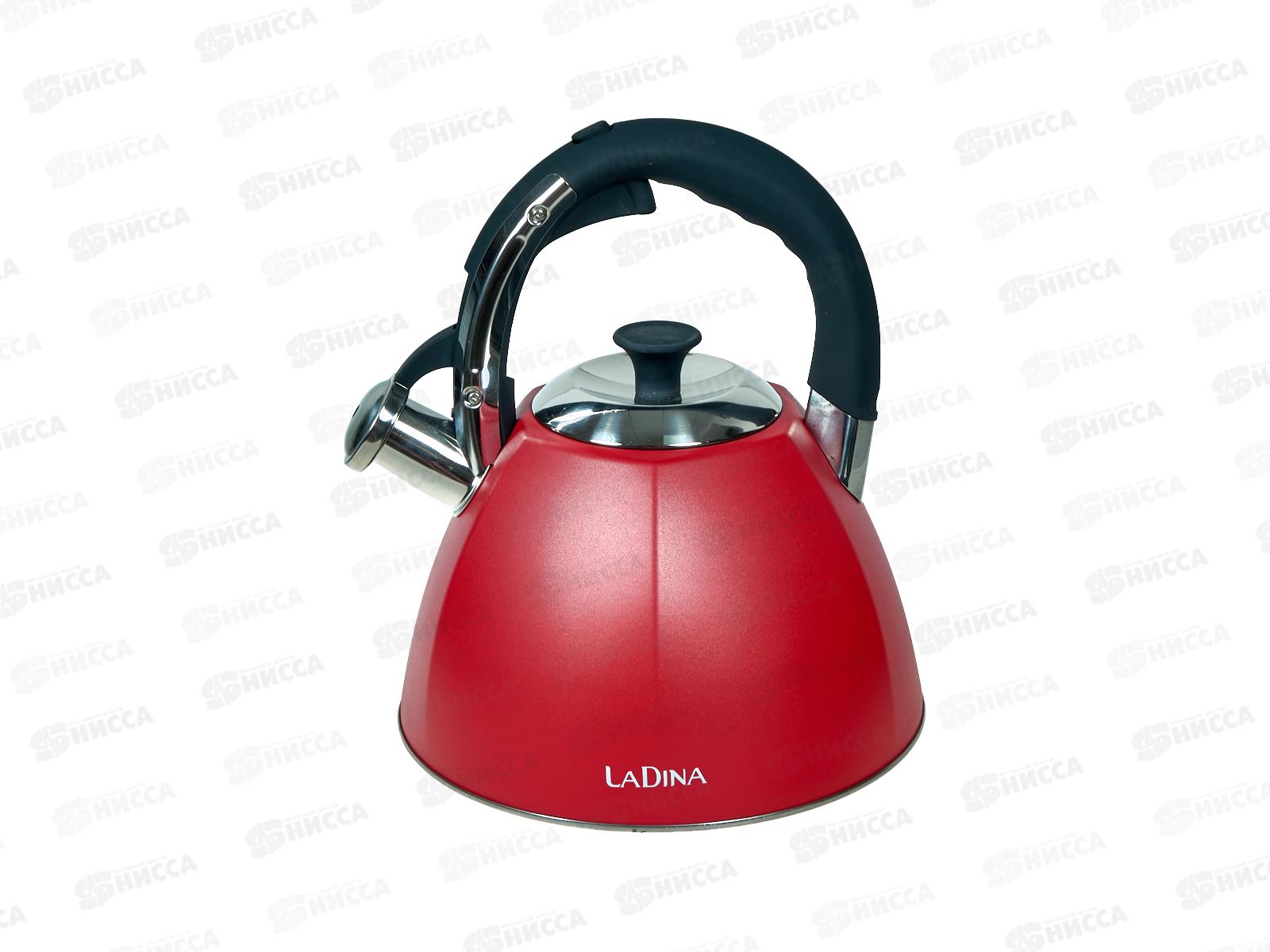 Чайник 3л металл со свистком нержавеющая сталь 53007 *12