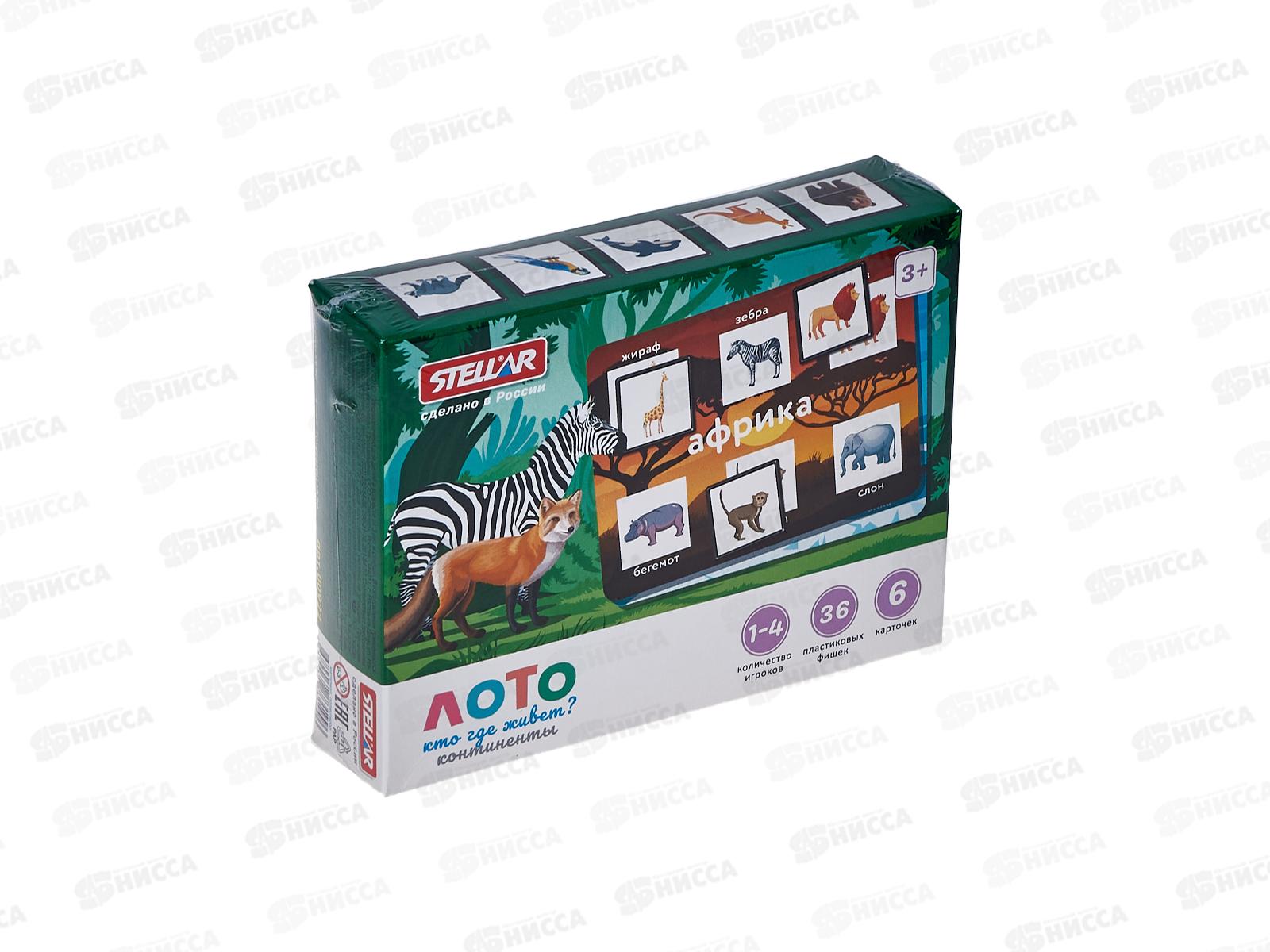 Лото &quotКто где живёт. Континенты&quot 00922  *16