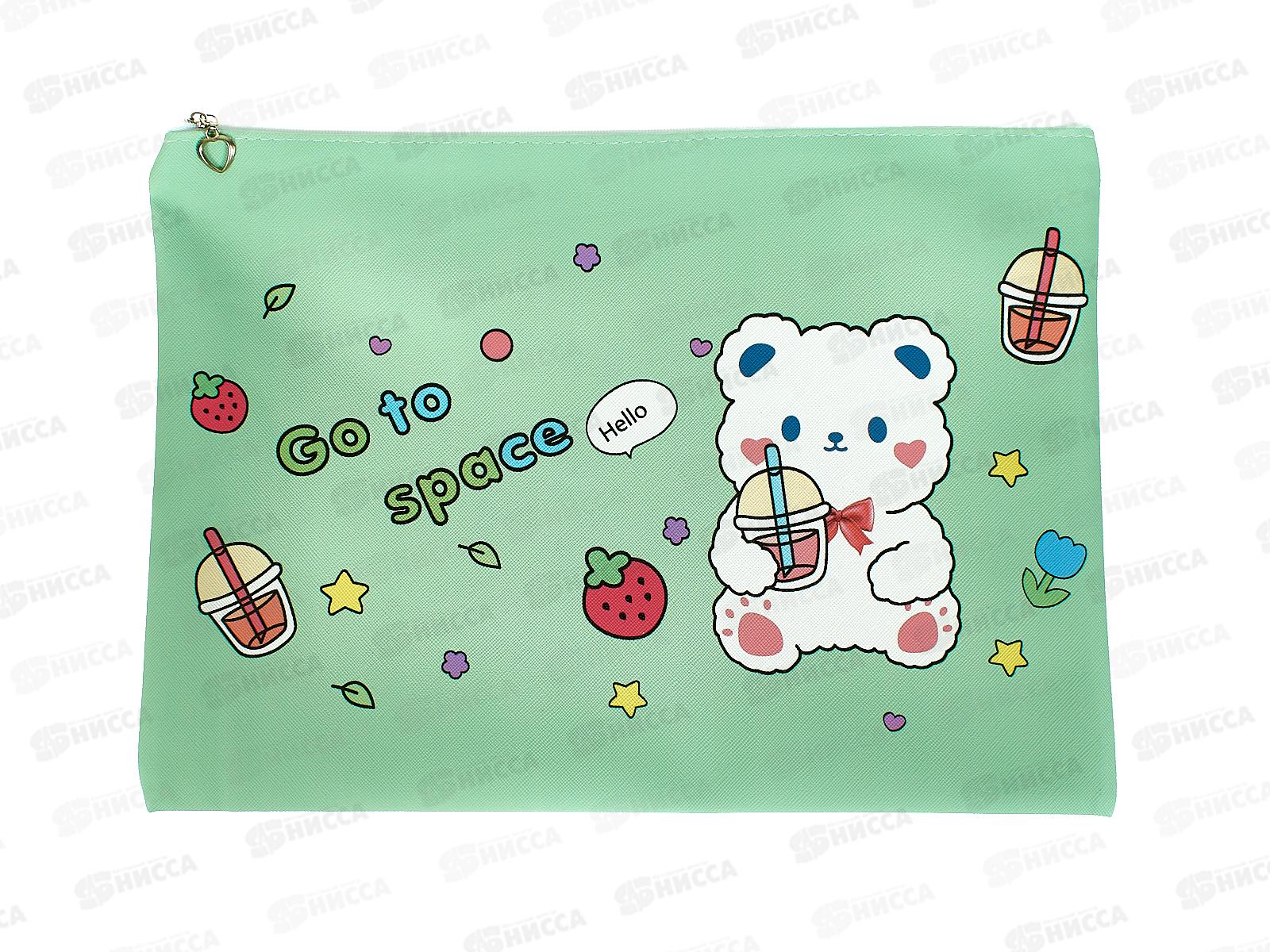 Папка на молнии  MAZARI Go To Space, 33*24см 3диз M-9662