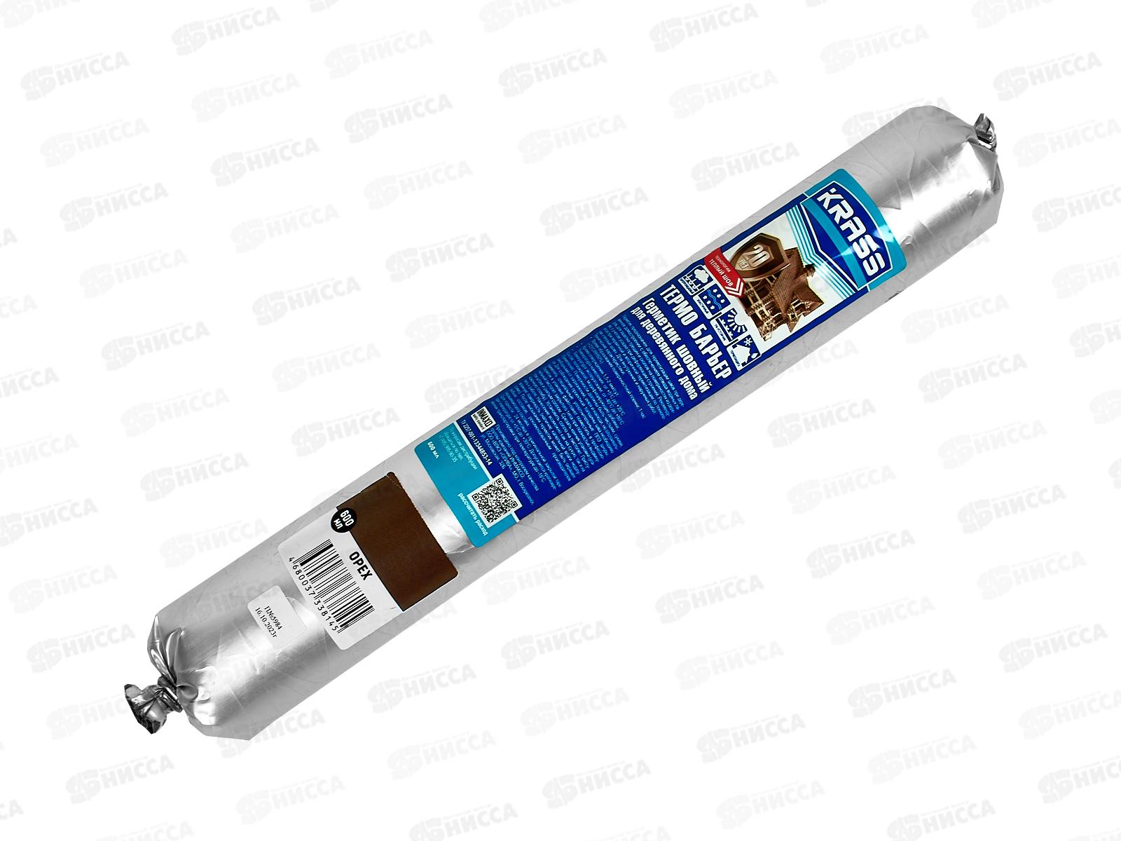 Герметик KRASS Термо Барьер 600мл акриловый Орех  *12/432