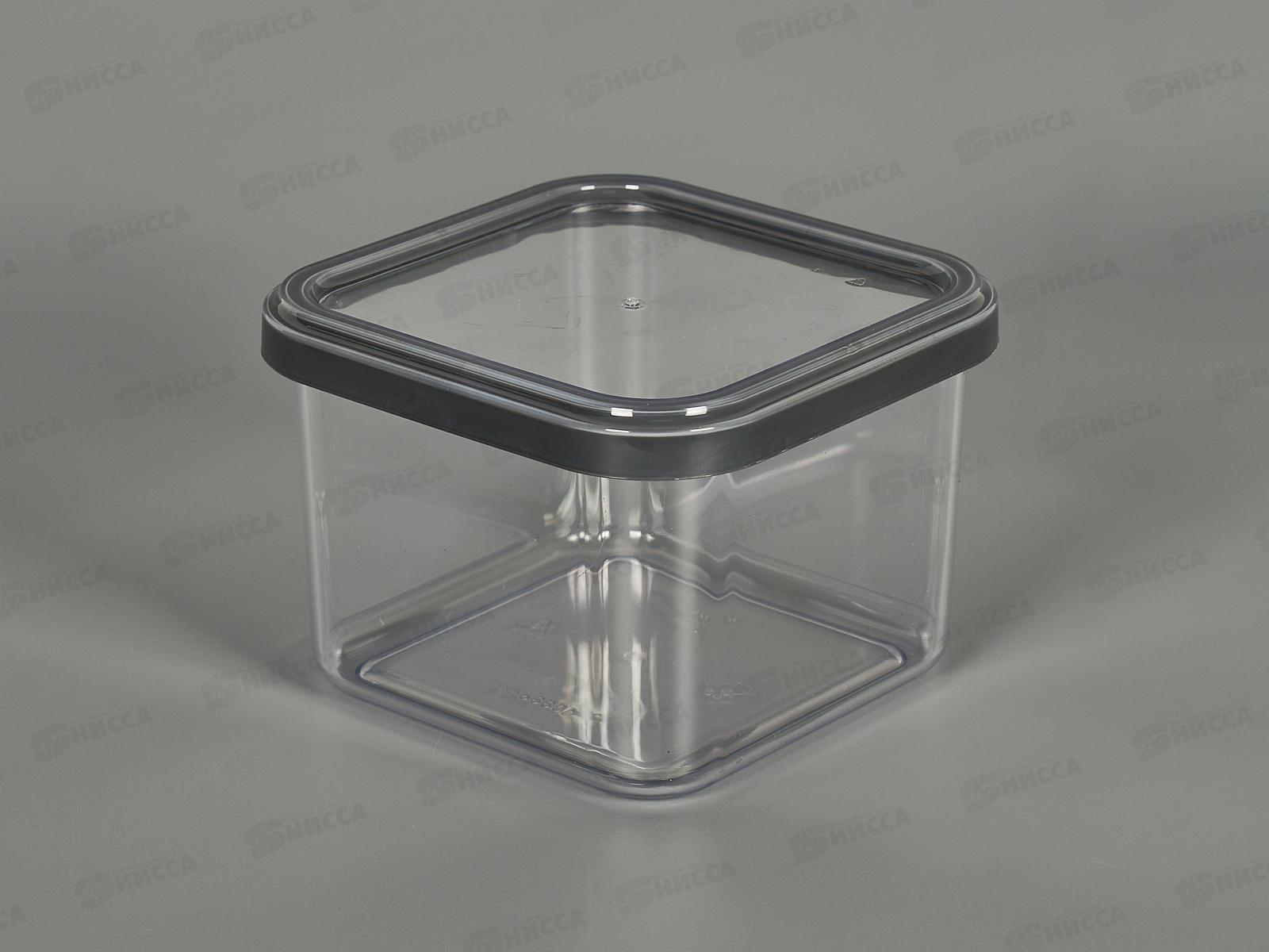 Банка 0,6л CUBBO SCANDI для хранения продуктов серый С26605