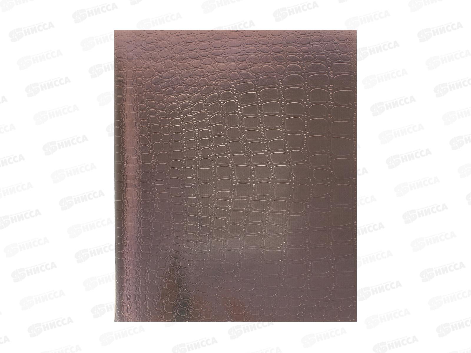 Тетрадь 96л кл. Hatber б/в METALLIC  CROCO Коричневый 072800*56